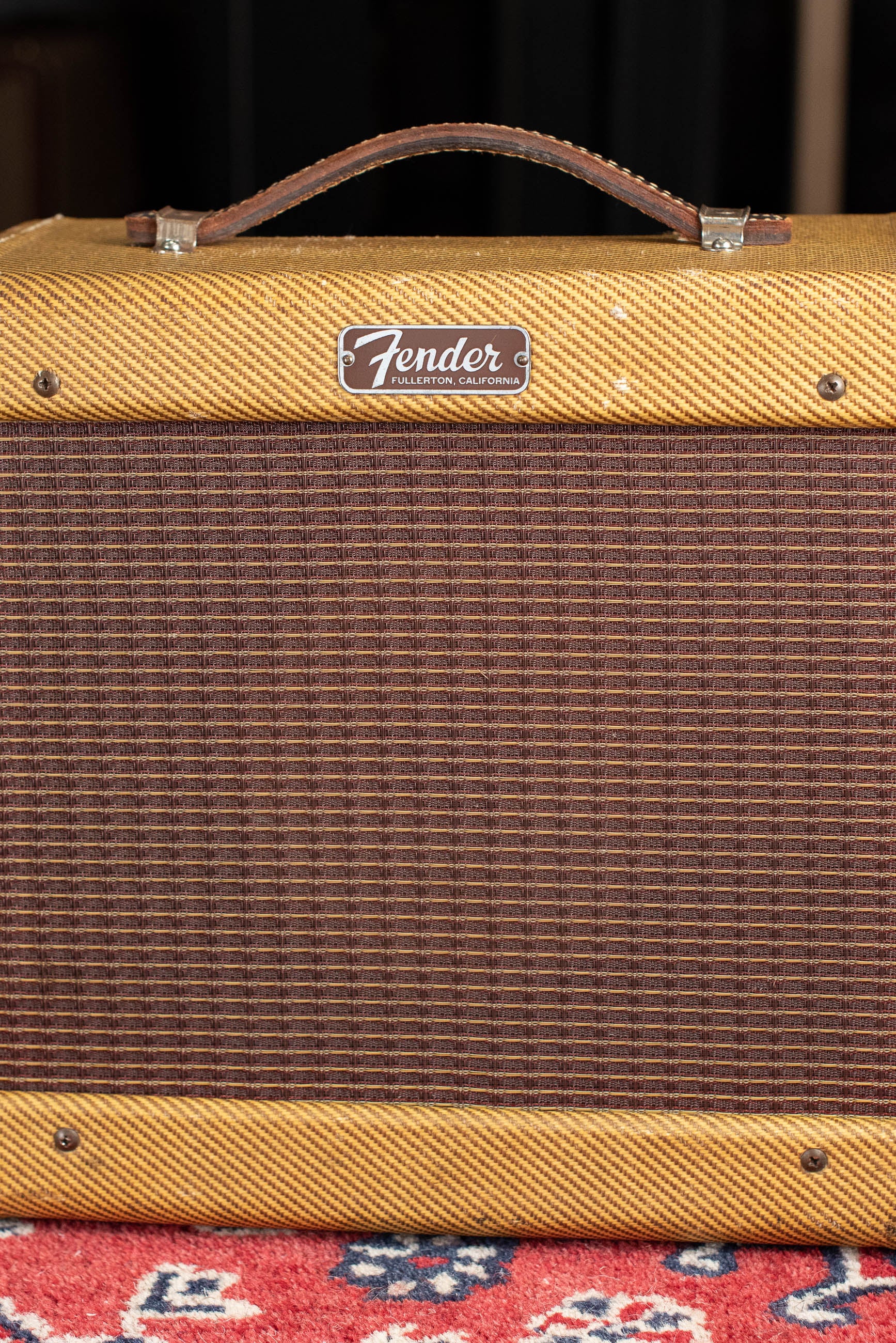 Vintage 1957 Fender Champ guitar amp tweed