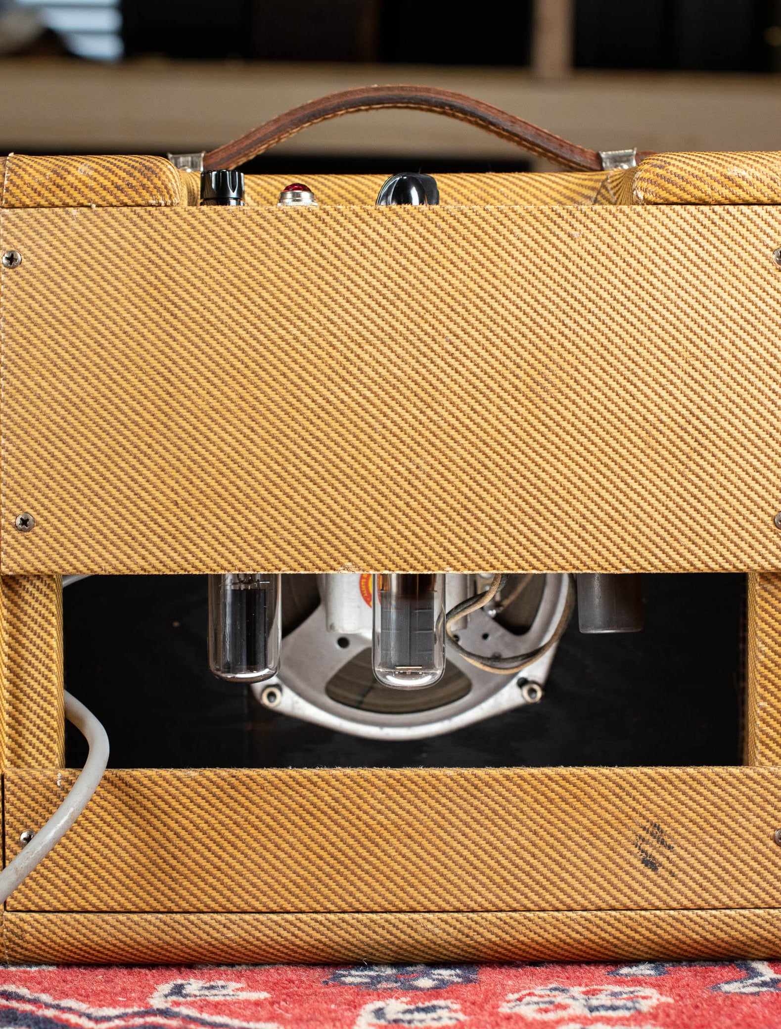 Vintage 1957 Fender Champ guitar amp tweed