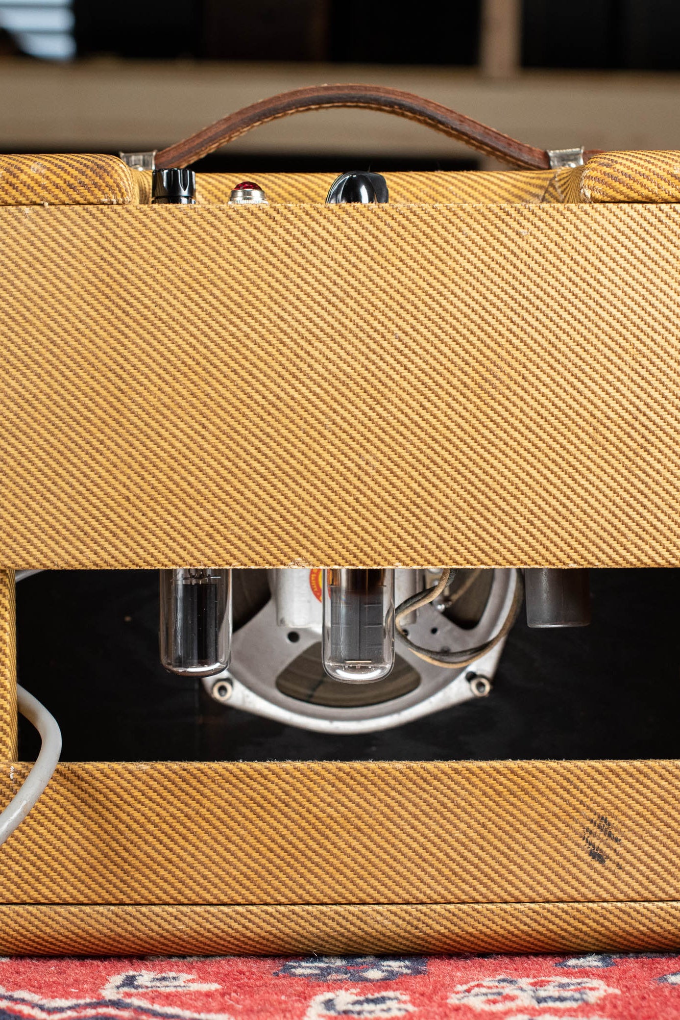 Vintage 1957 Fender Champ guitar amp tweed