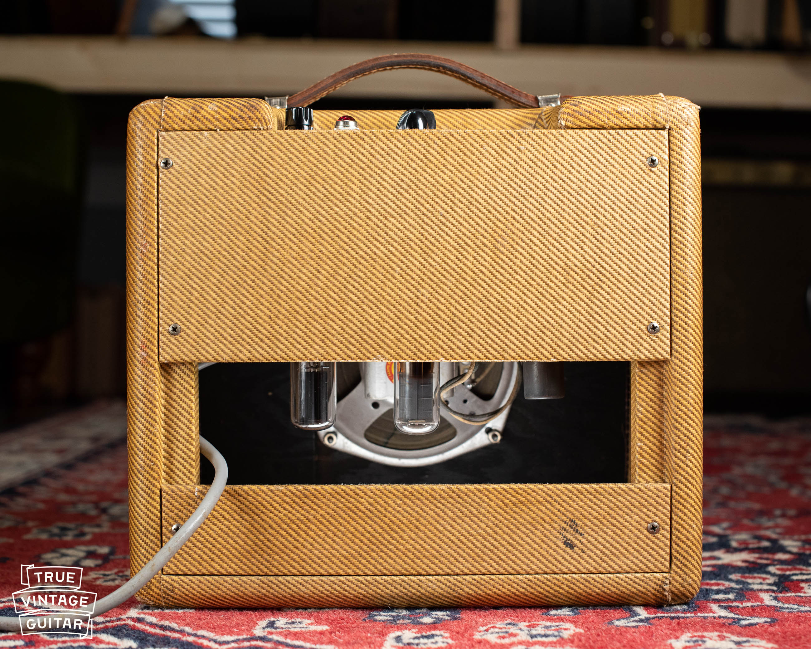 Vintage 1957 Fender Champ guitar amp tweed