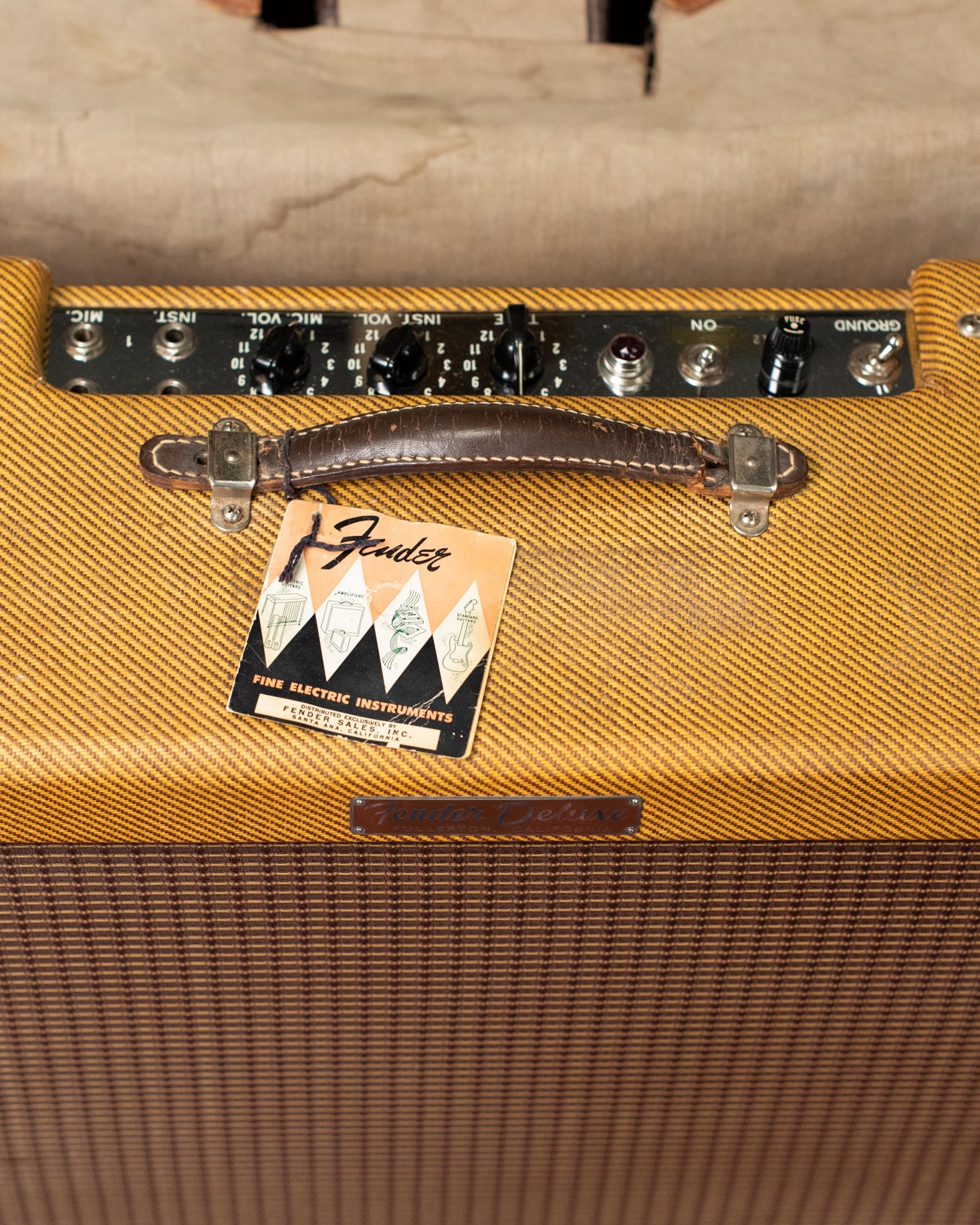 1958 Fender hang tag