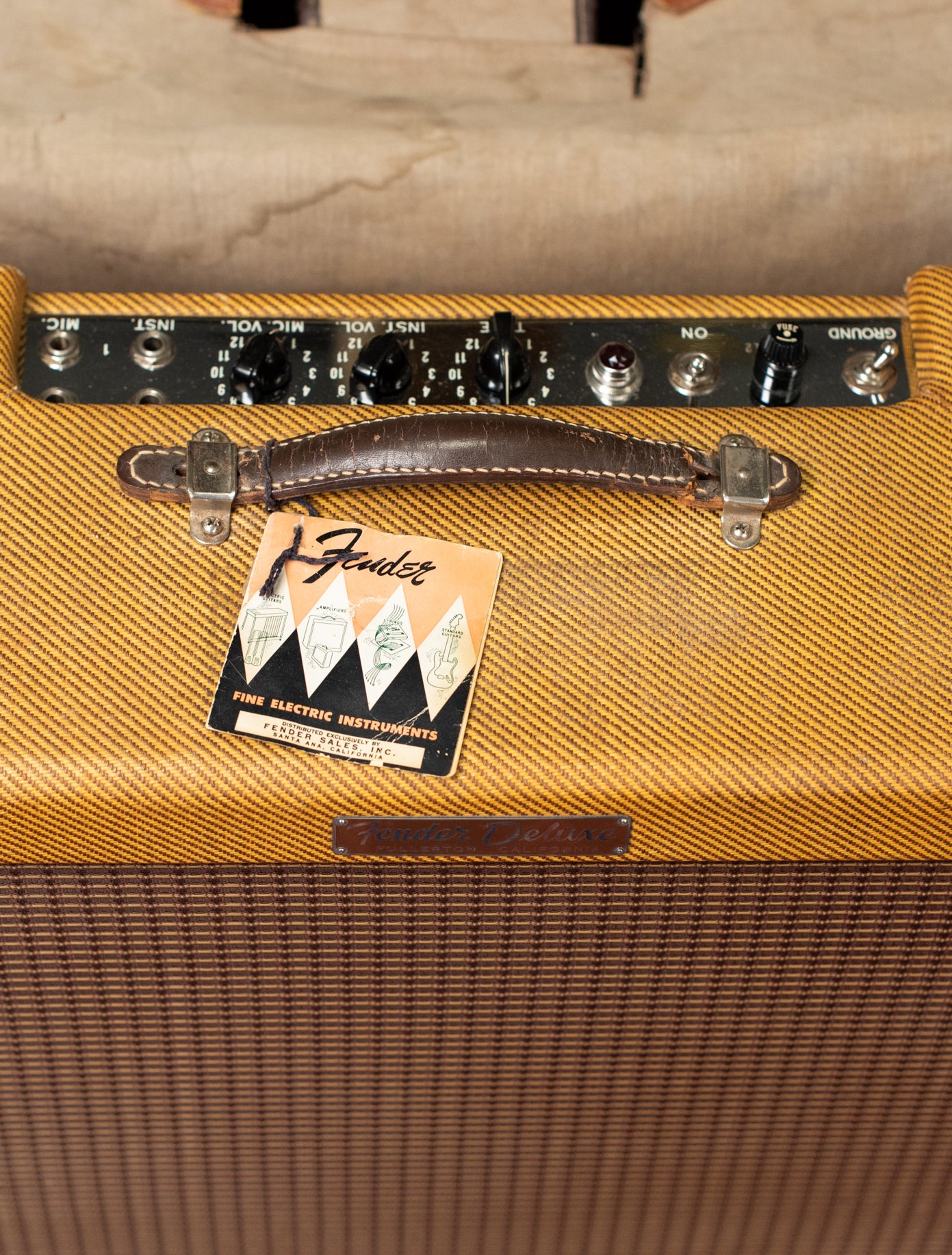 1958 Fender hang tag