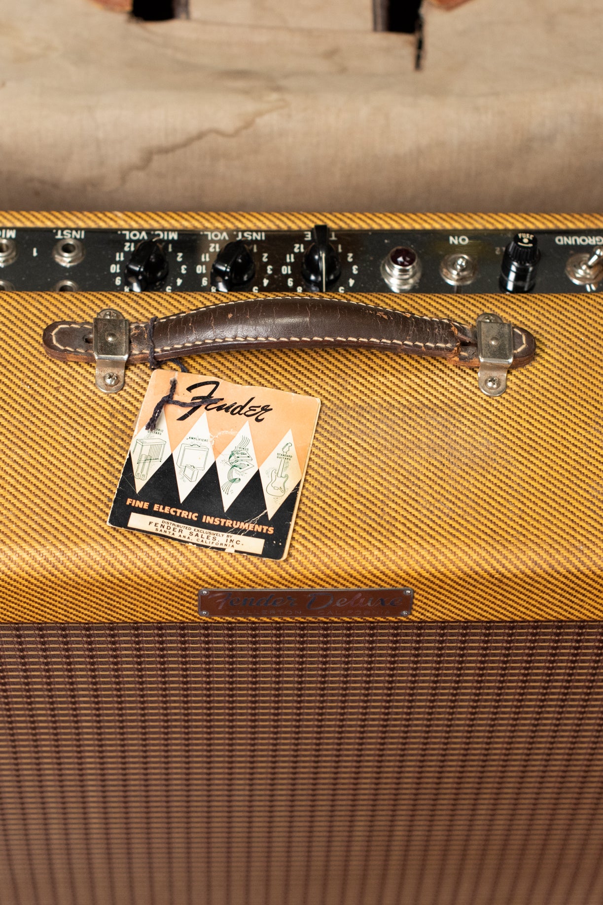 1958 Fender hang tag