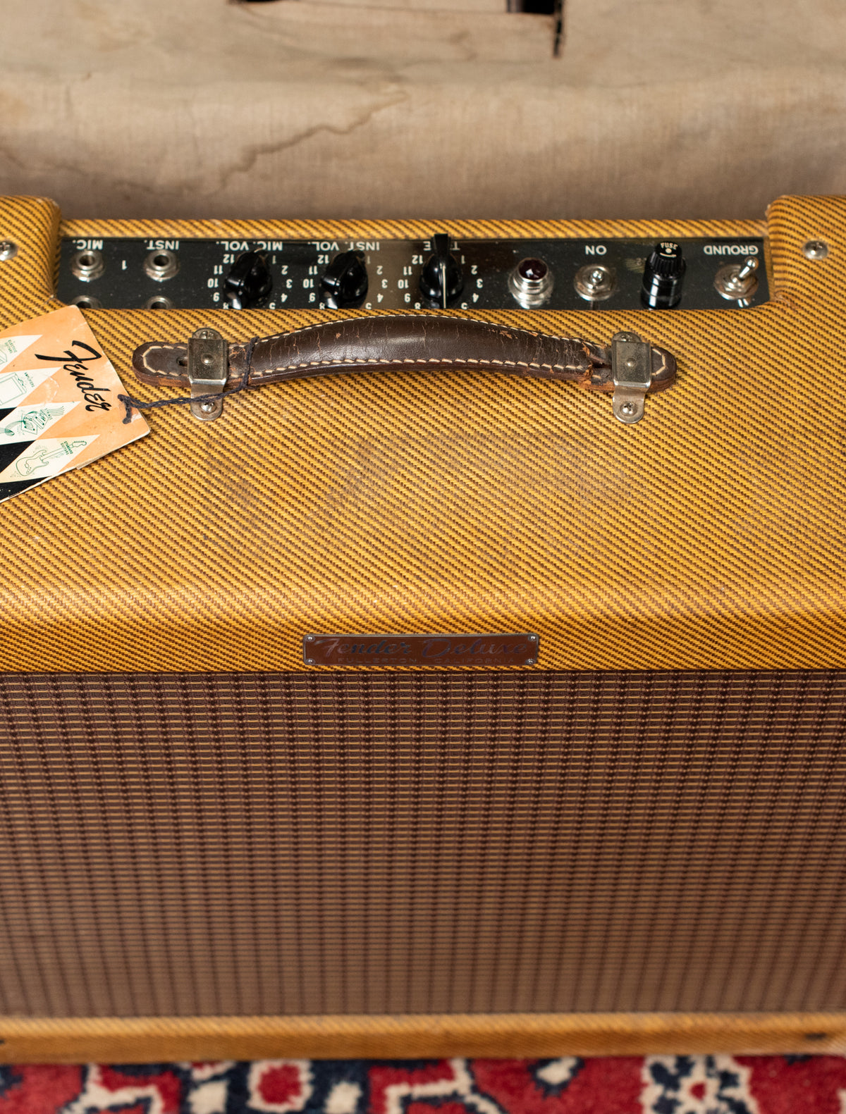 1958 Fender Deluxe guitar amp