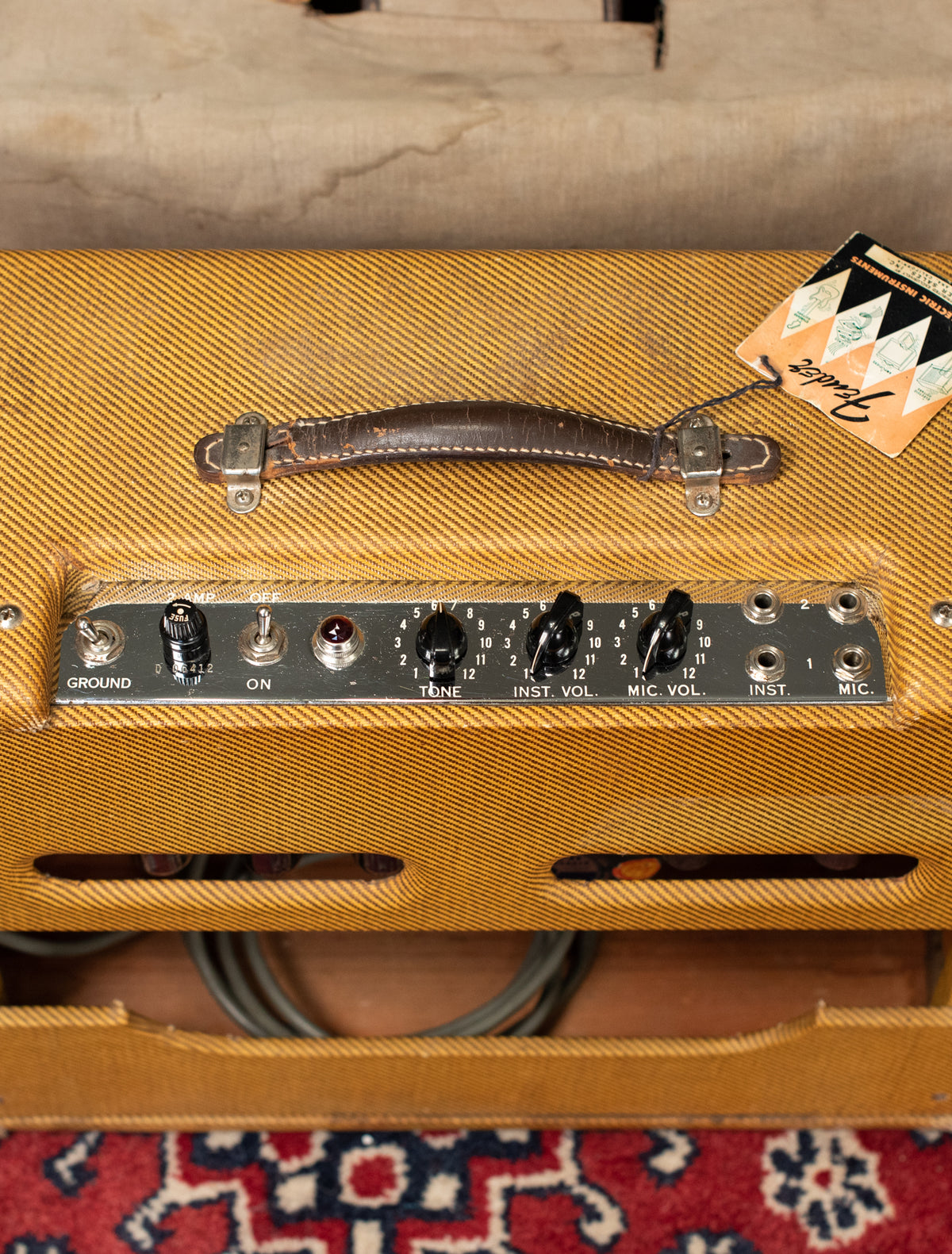 Chrome face plate 1958 Fender Deluxe