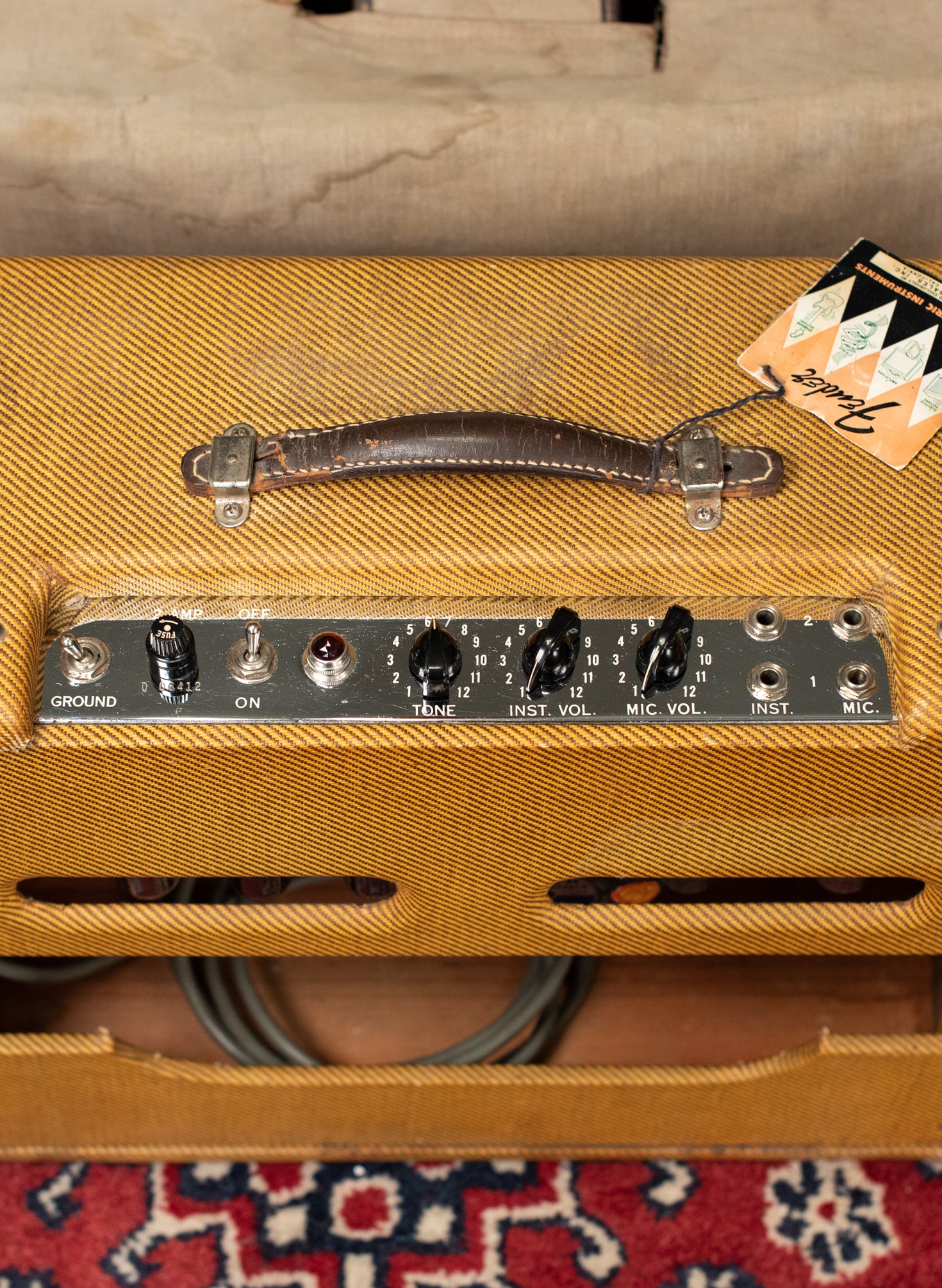 Chrome face plate 1958 Fender Deluxe