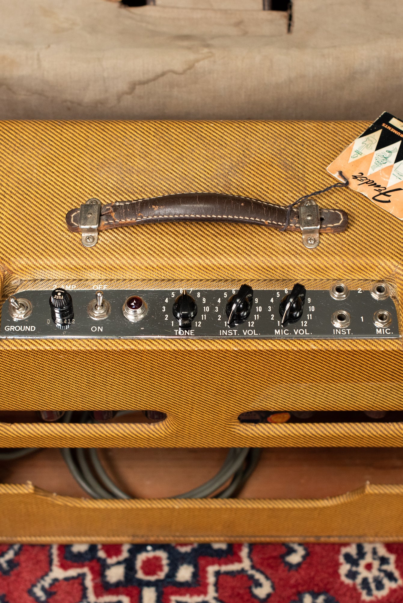Chrome face plate 1958 Fender Deluxe