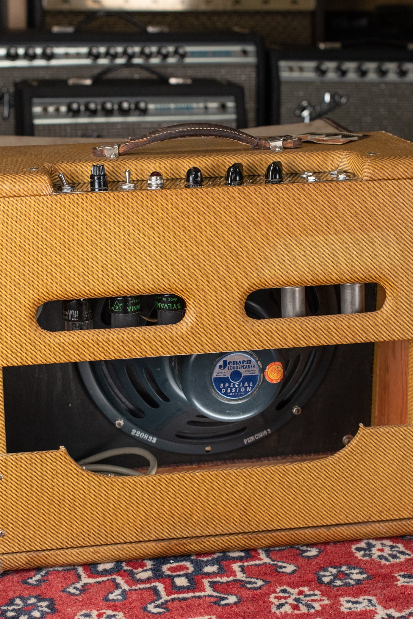 Vintage Fender guitar amp tweed