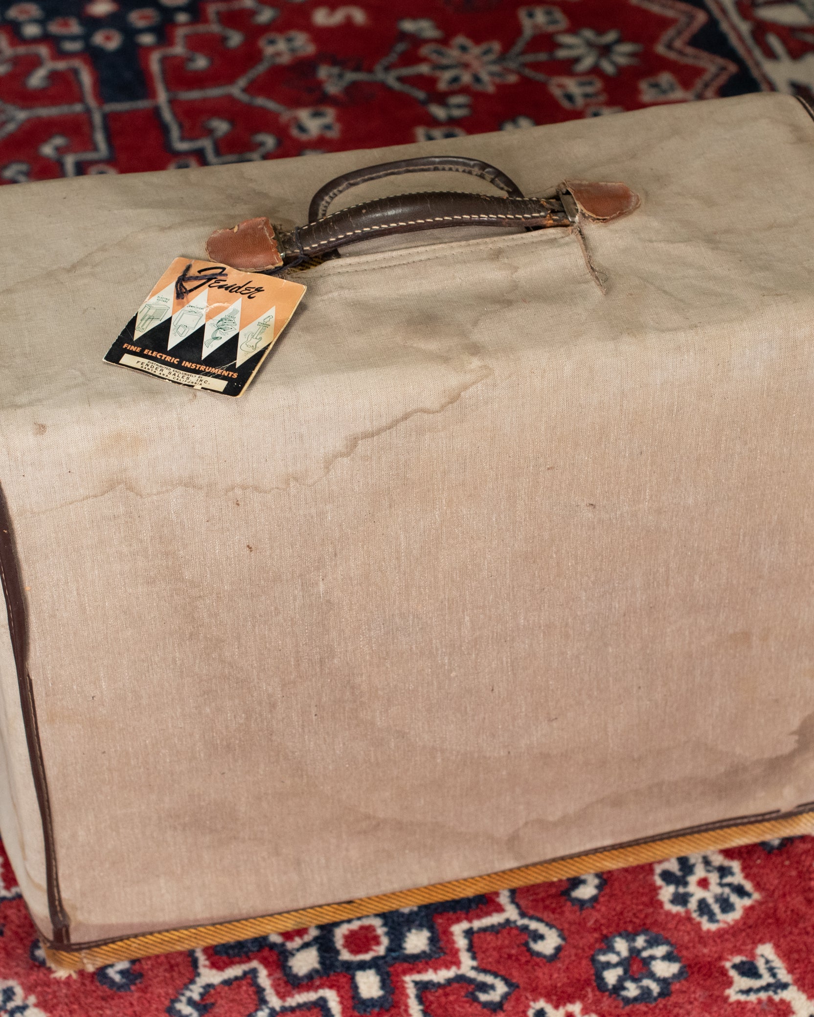 Fender Deluxe hang tag 1950s tweed