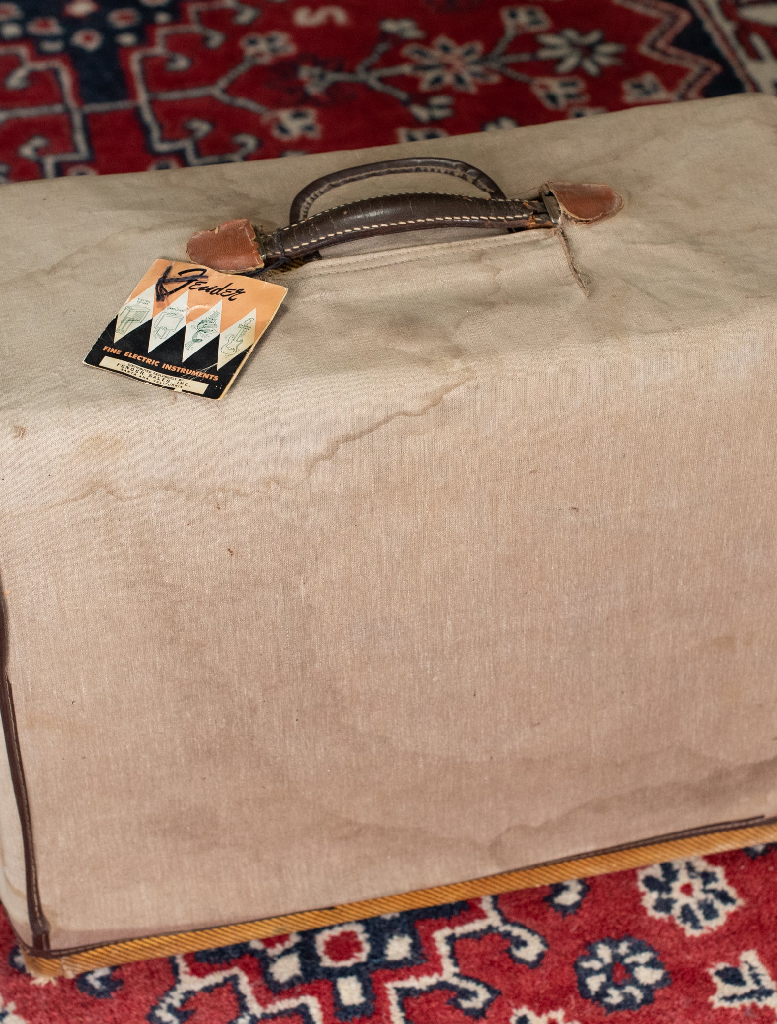 Fender Deluxe hang tag 1950s tweed