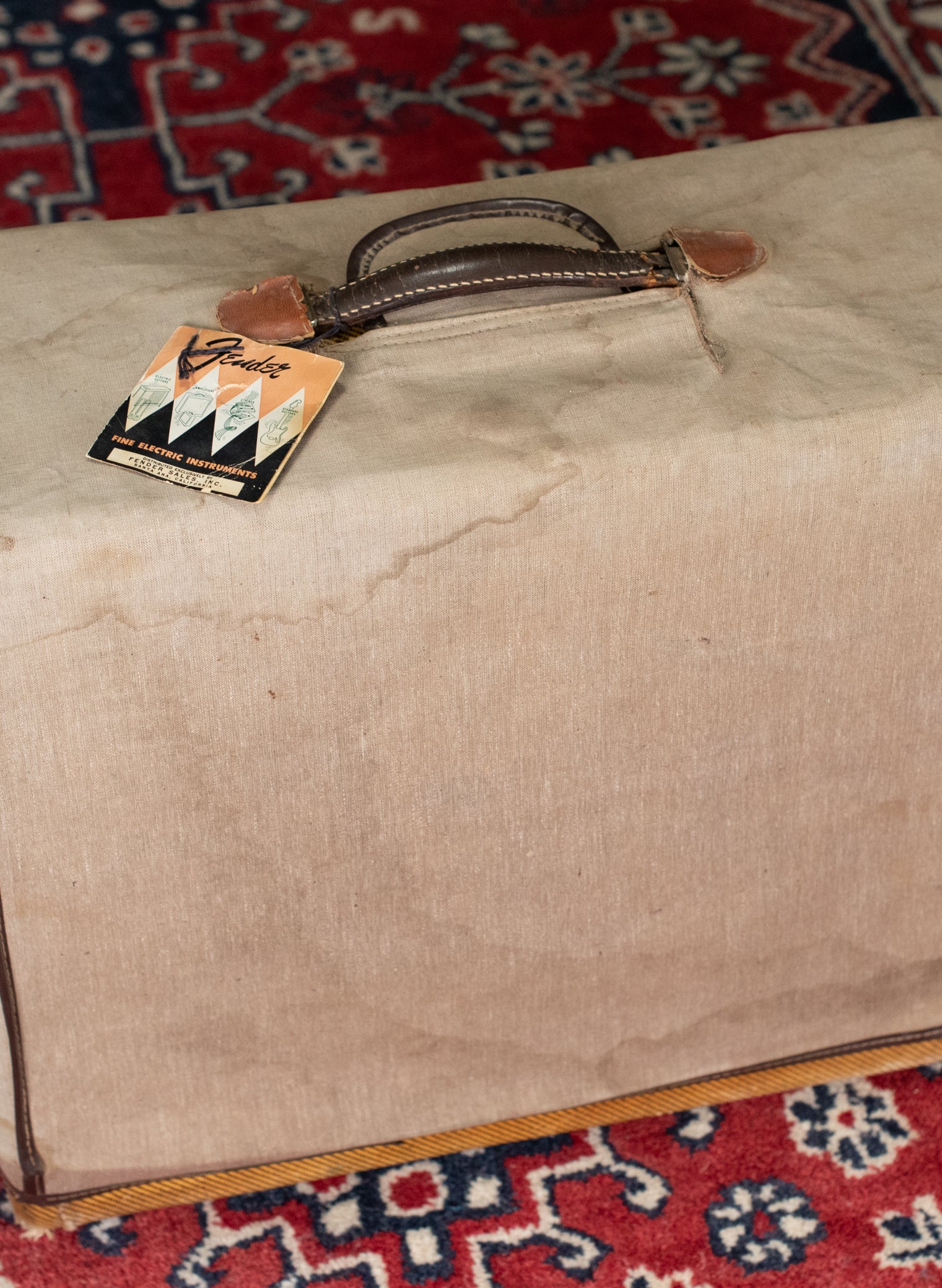 Fender Deluxe hang tag 1950s tweed