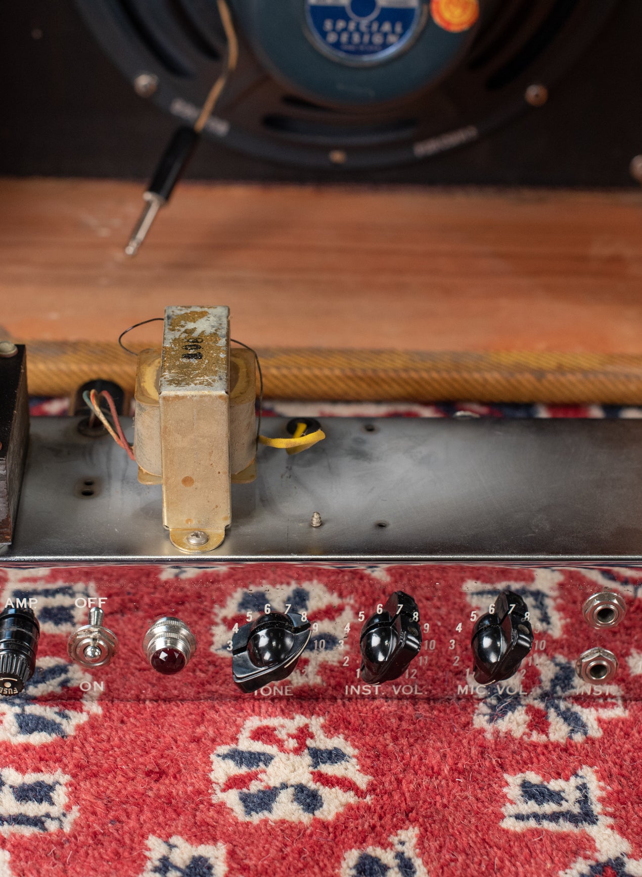 Original output transformer, power transformer, 1958 Fender Deluxe