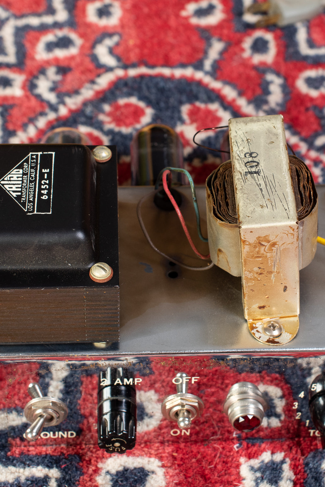 Output transformer 108, triad power transformer,