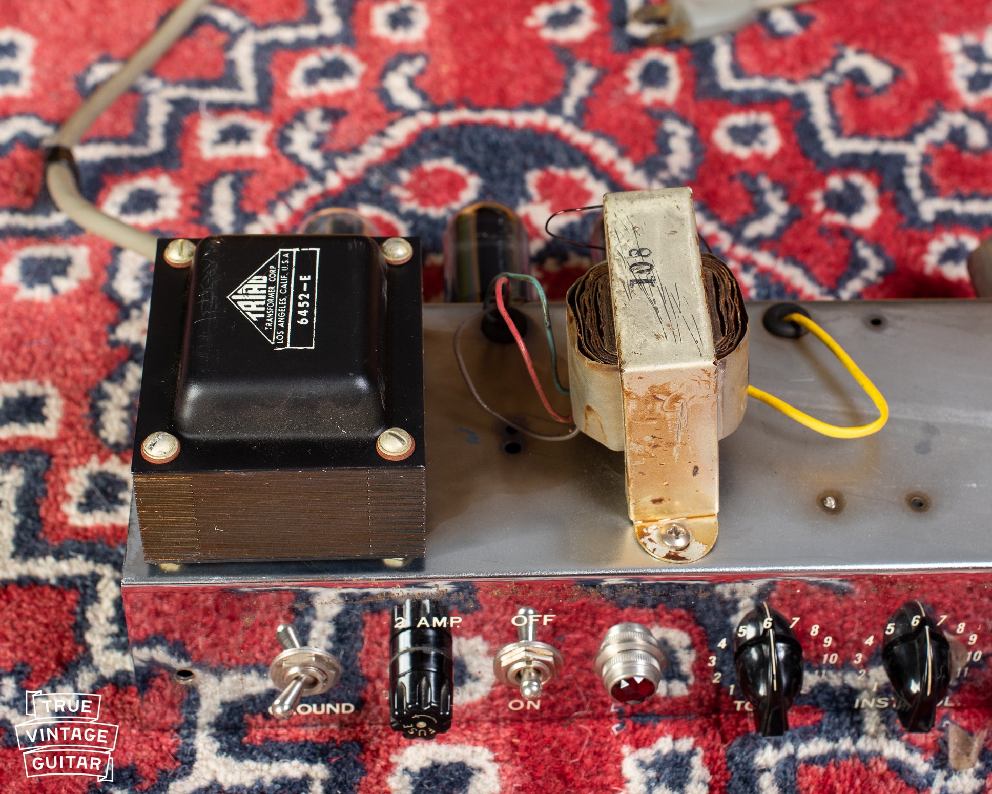 Output transformer 108, triad power transformer,