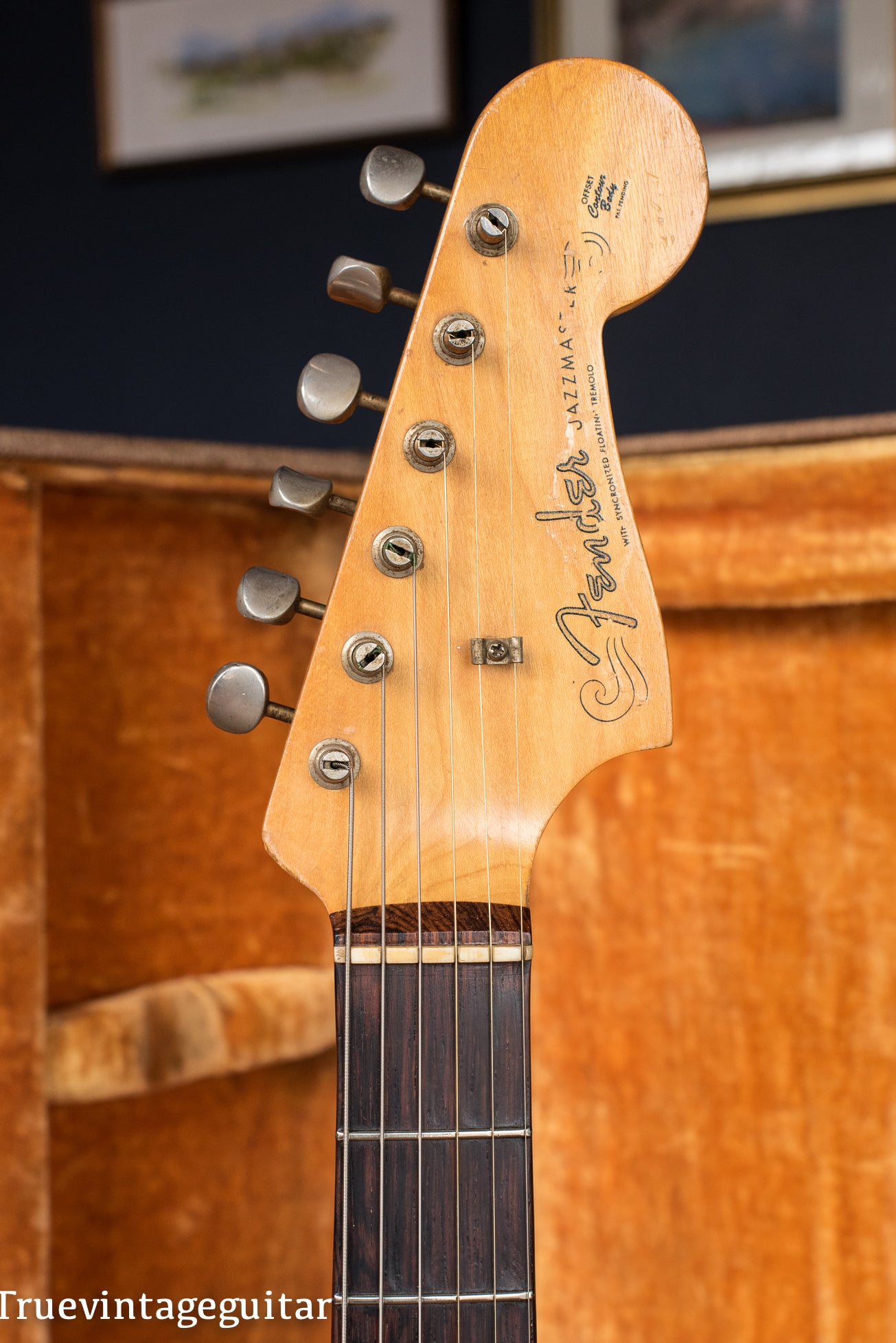 1960 Fender Jazzmaster Sunburst, headstock