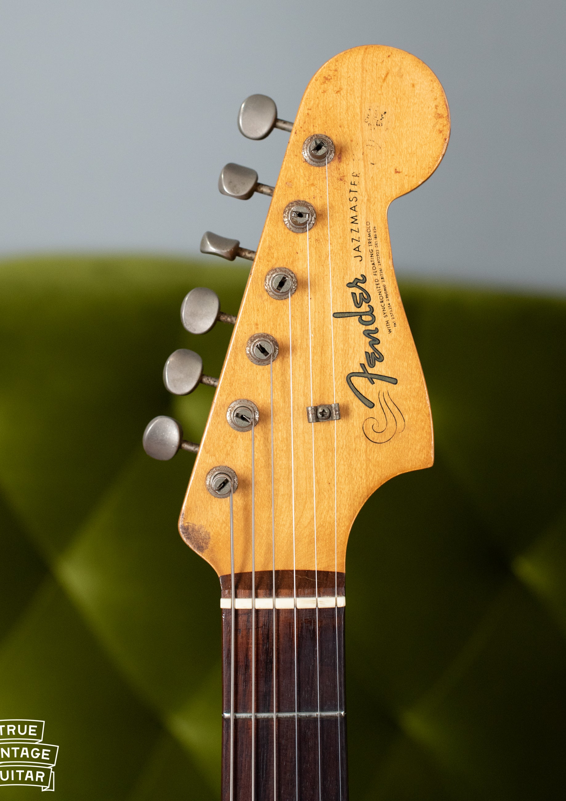 Fender headstock slab fretboard
