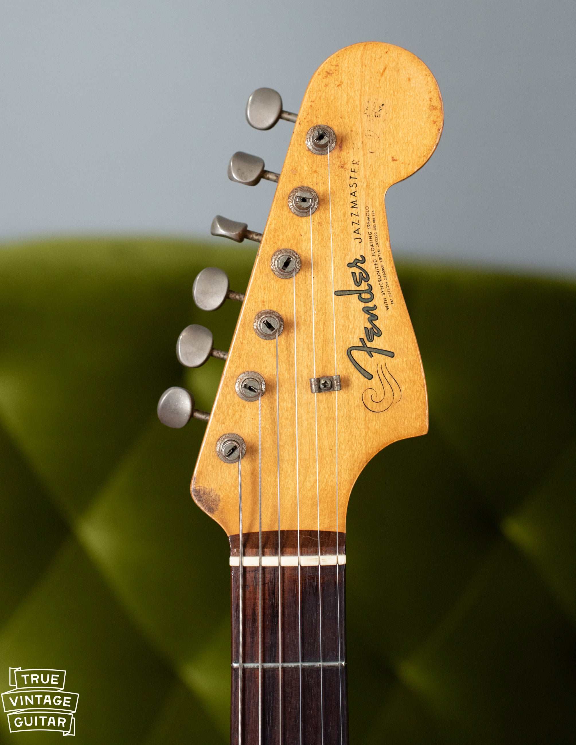 Fender headstock slab fretboard
