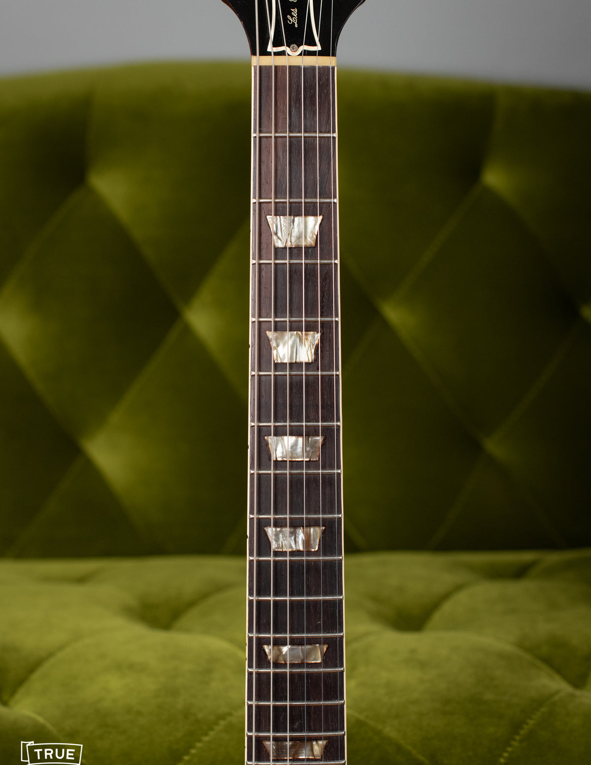 Trapezoid fretboard inlays Les Paul