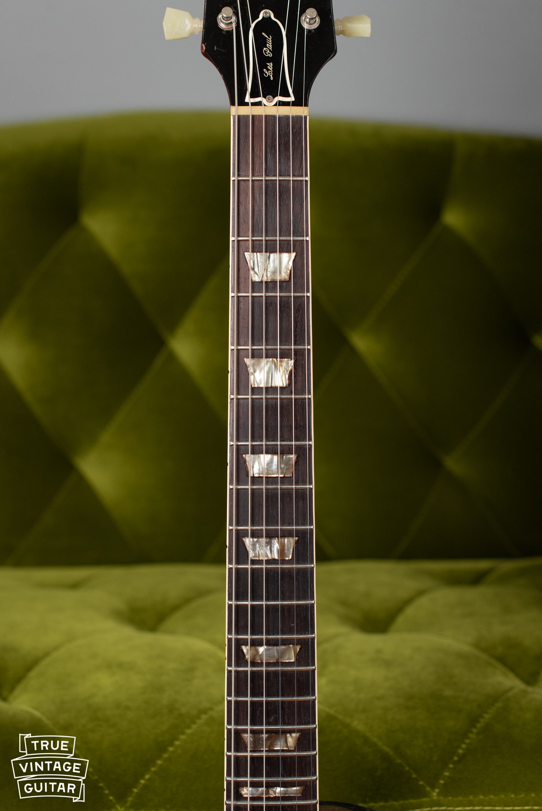 Trapezoid fretboard inlays Les Paul
