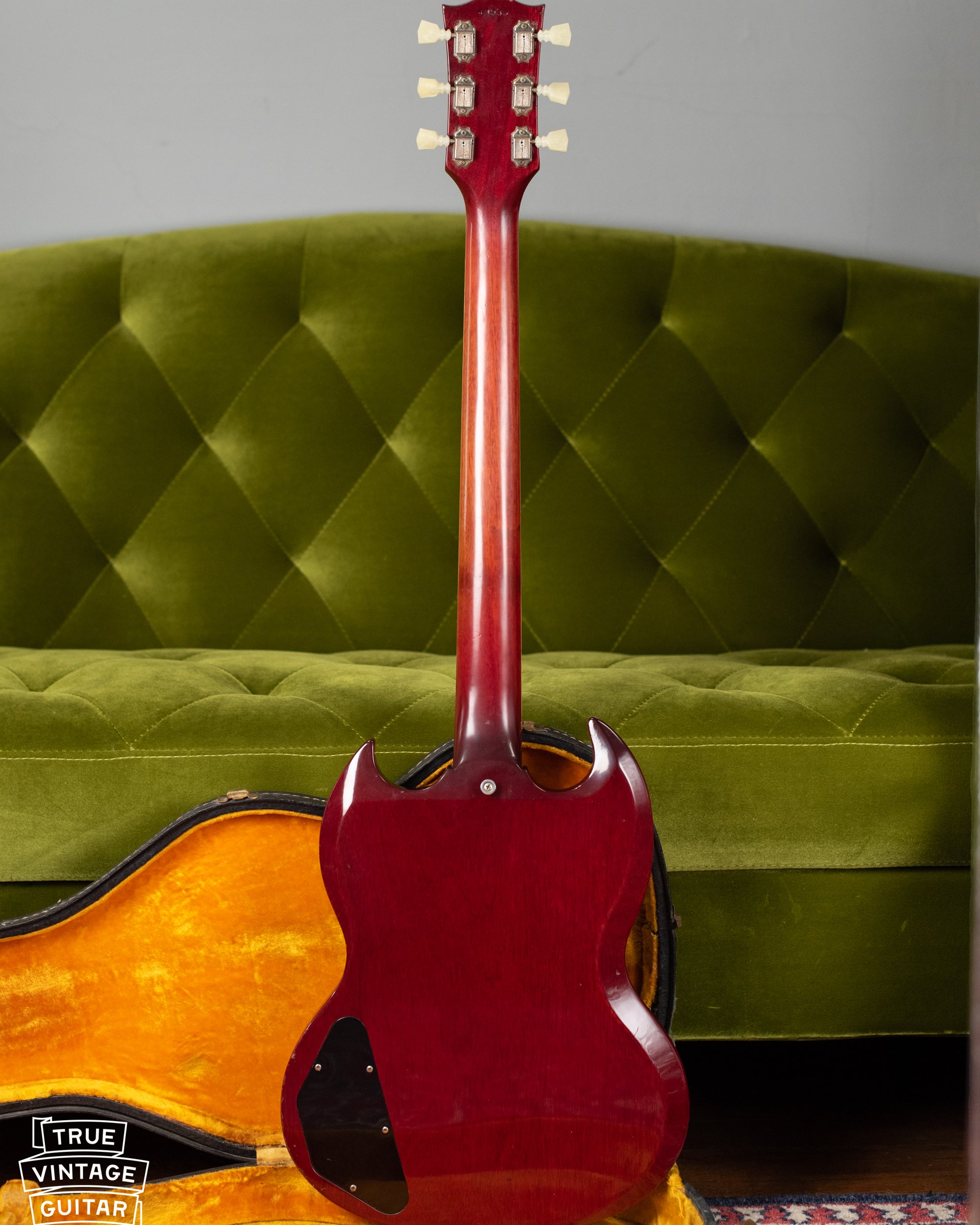 Vintage Gibson electric guitar red