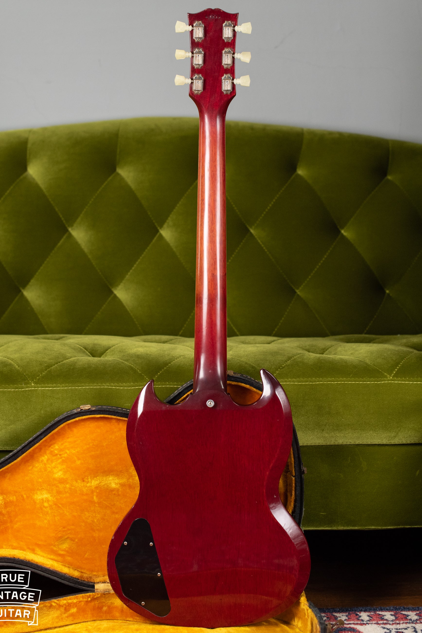 Vintage Gibson electric guitar red