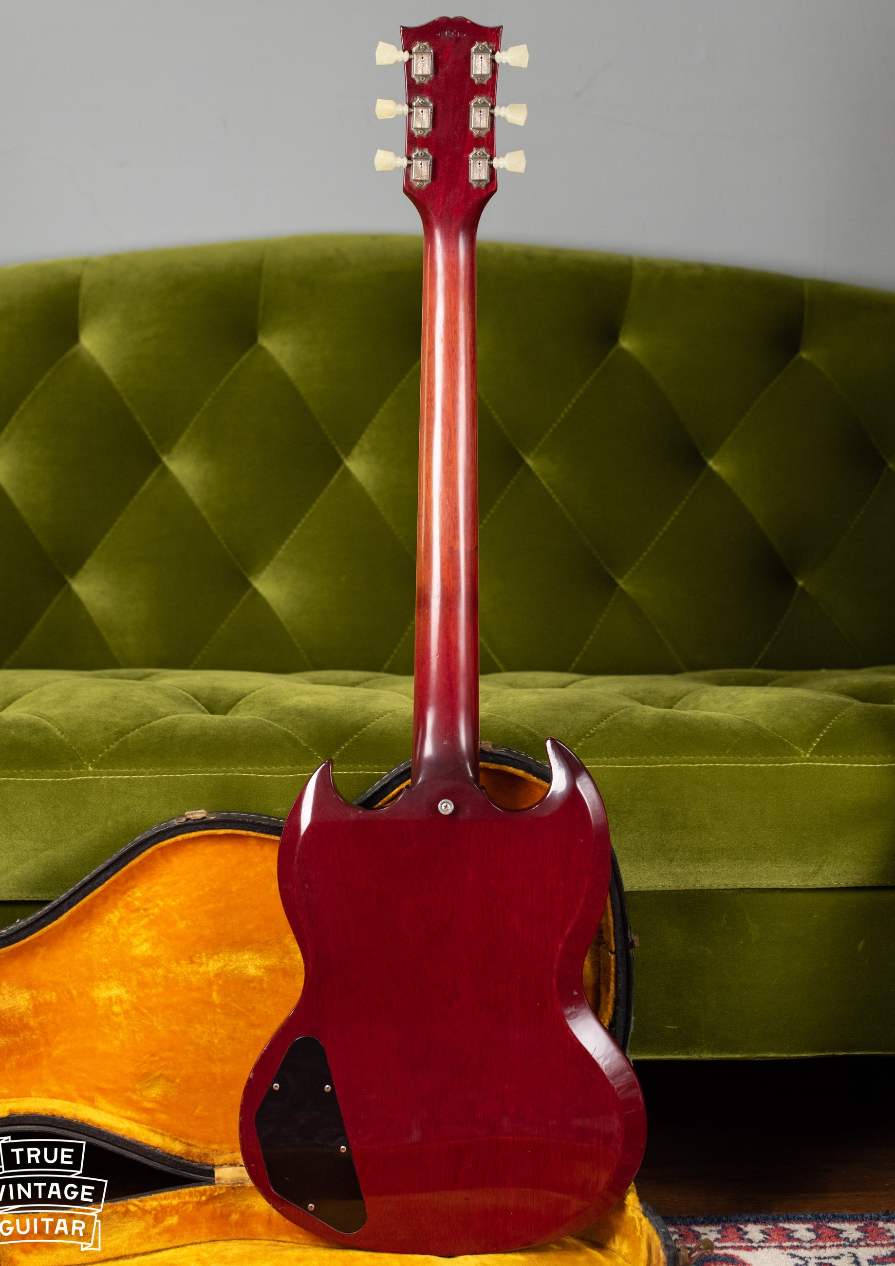 Vintage Gibson electric guitar red