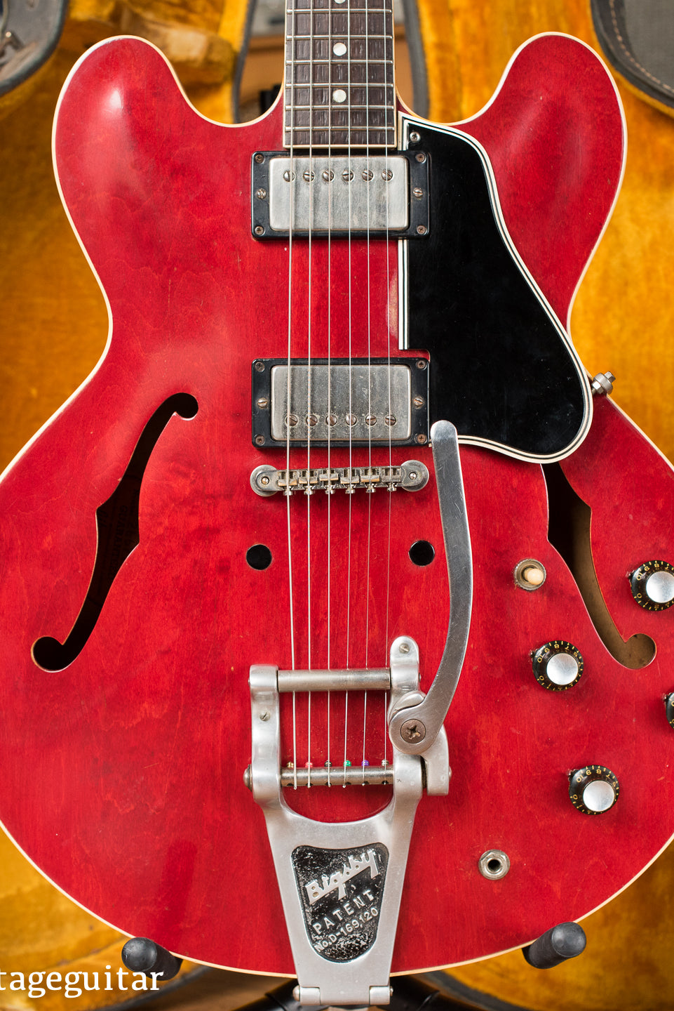 1961 Gibson ES-335 guitar, Cherry Red, Bigsby