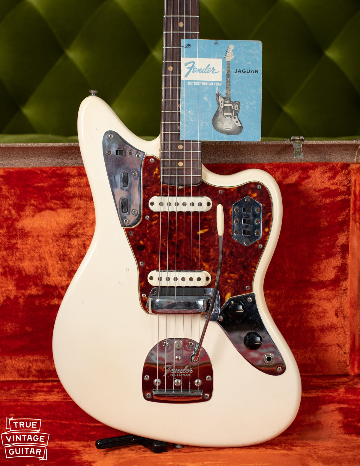 1962 Fender Jaguar Olympic White guitar