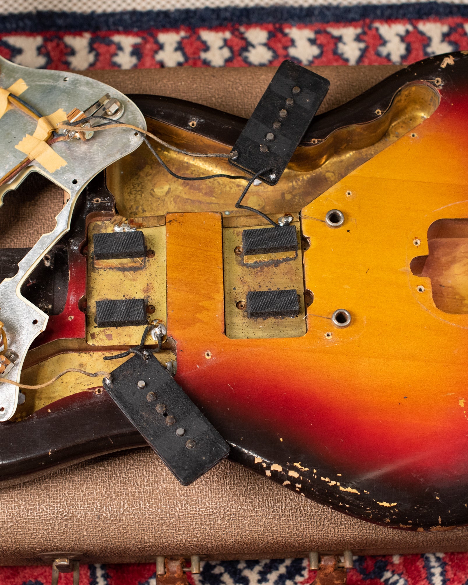 under pickguard 1962 Fender Jazzmaster