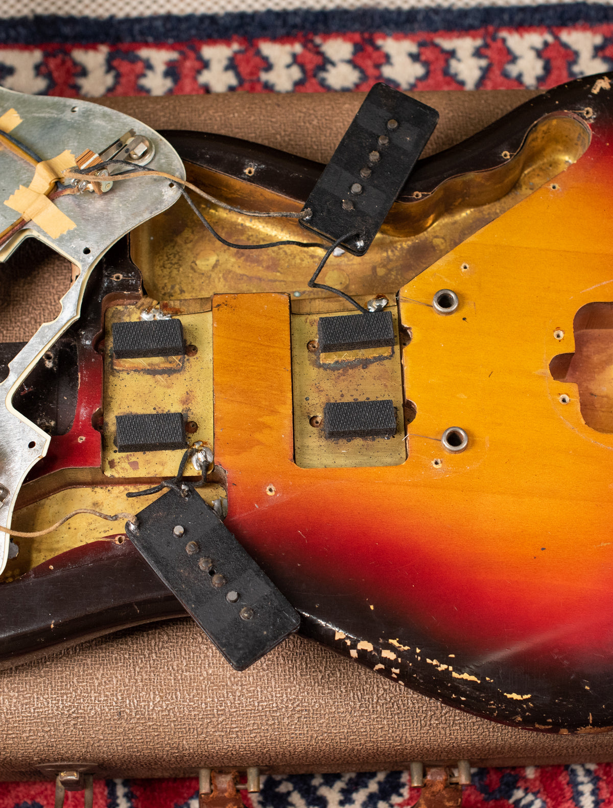 under pickguard 1962 Fender Jazzmaster