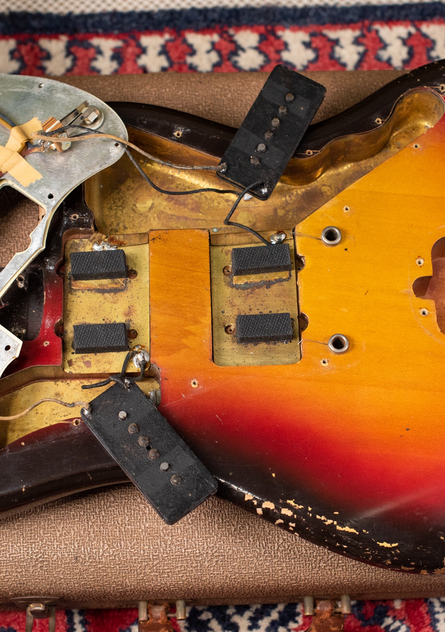 under pickguard 1962 Fender Jazzmaster