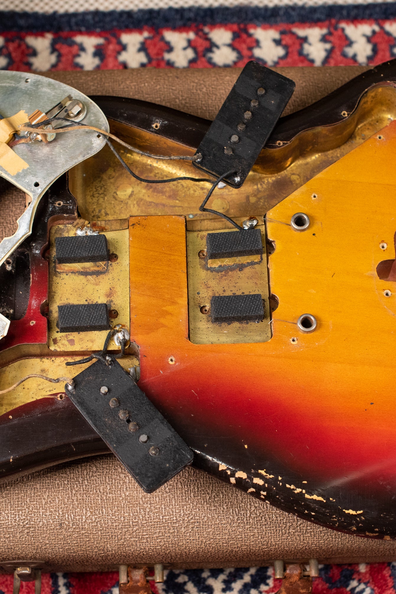 under pickguard 1962 Fender Jazzmaster