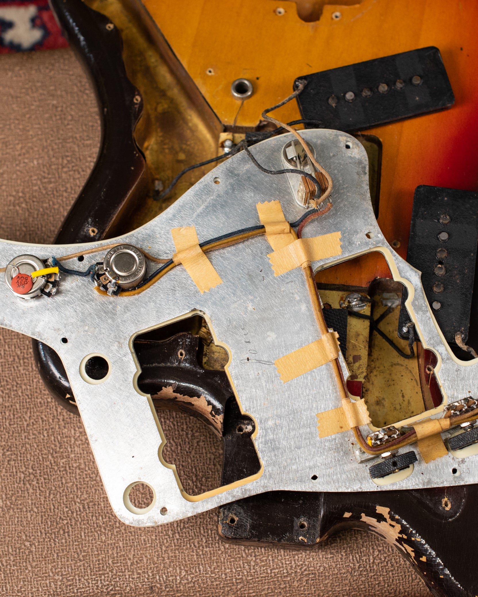 Fender Jazzmaster electronics 1962