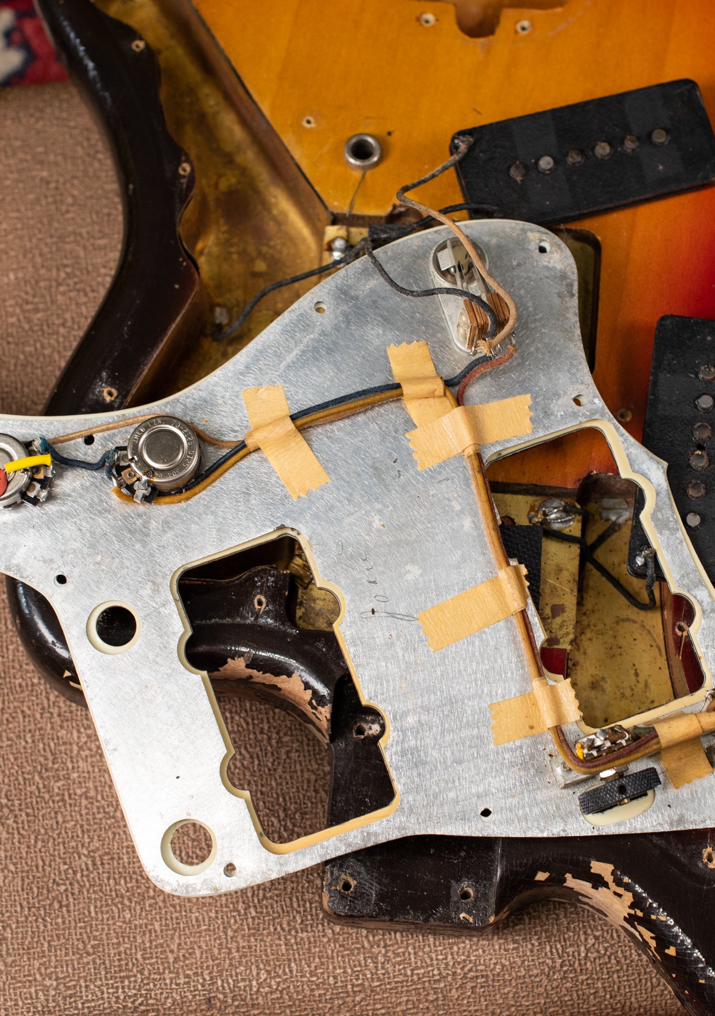 Fender Jazzmaster electronics 1962