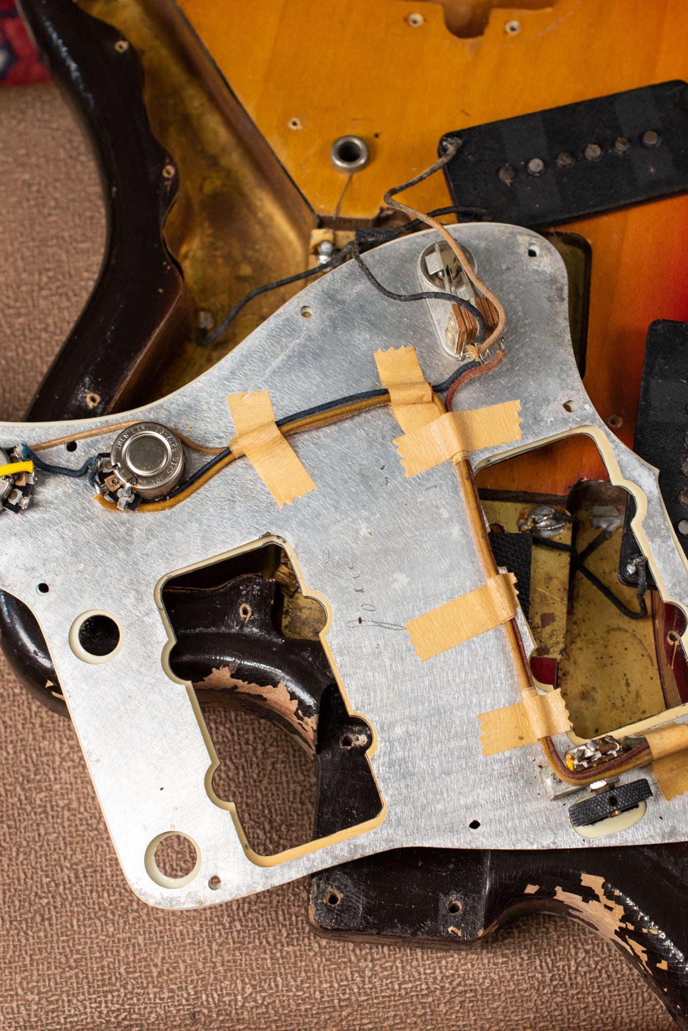 Fender Jazzmaster electronics 1962