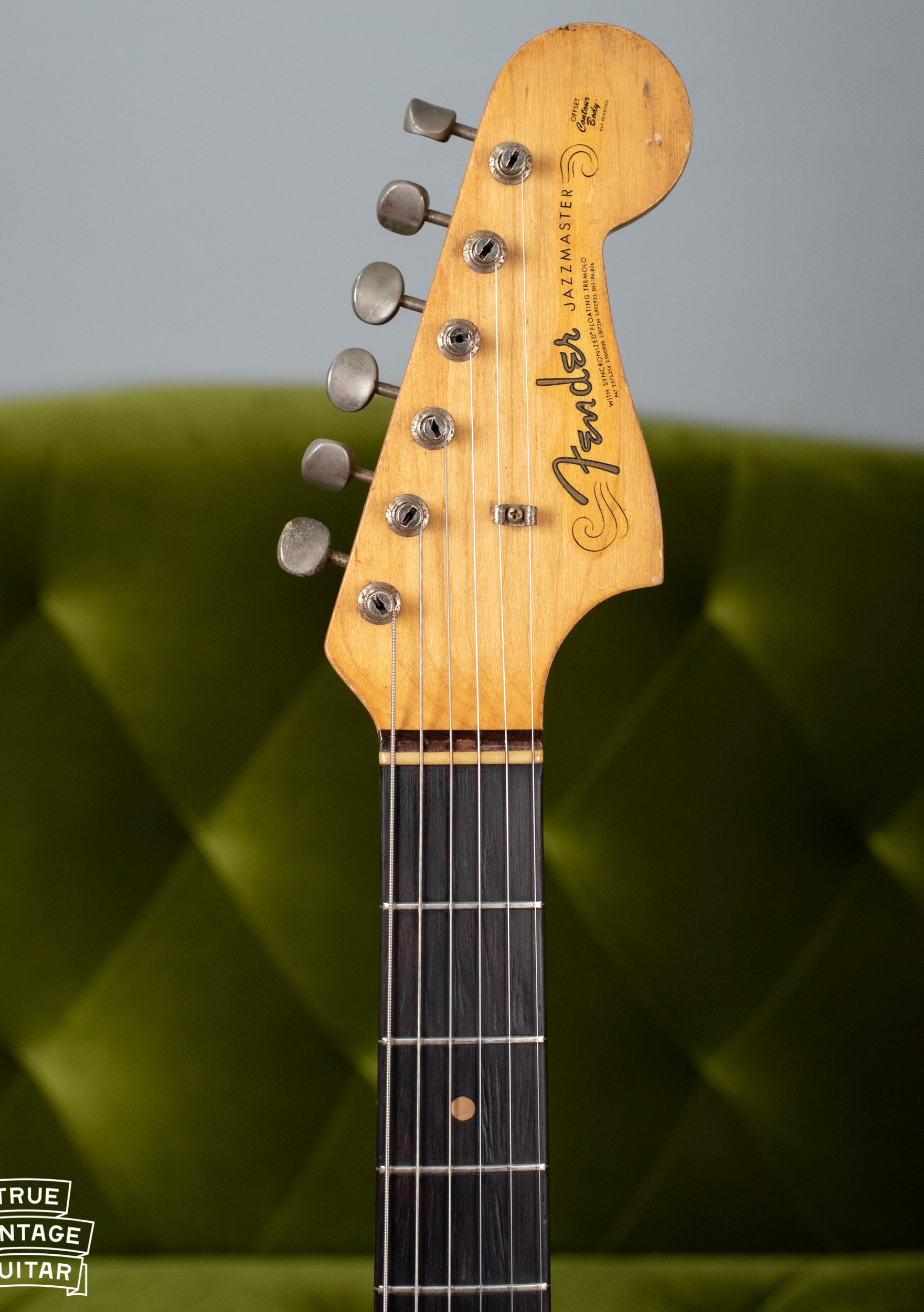 spaghetti Fender logo Jazzmaster