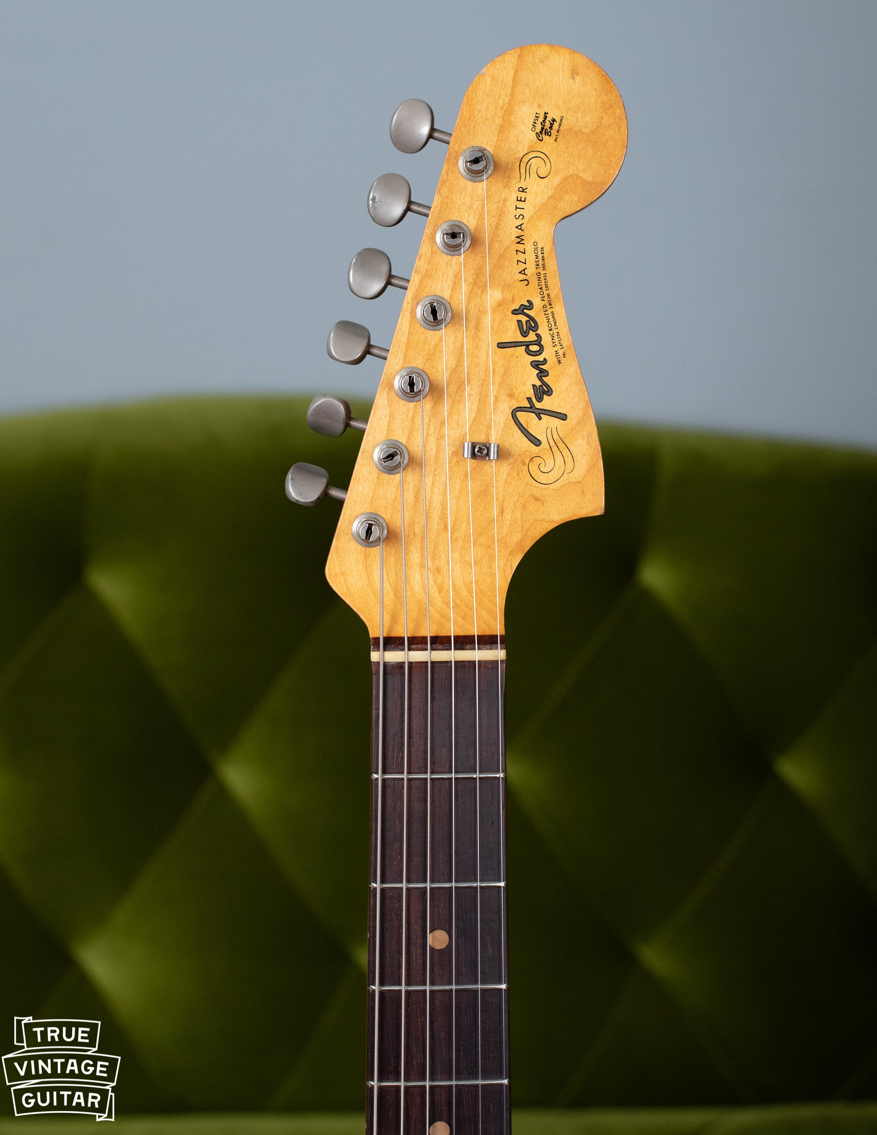 Fender Jazzmaster headstock 1963