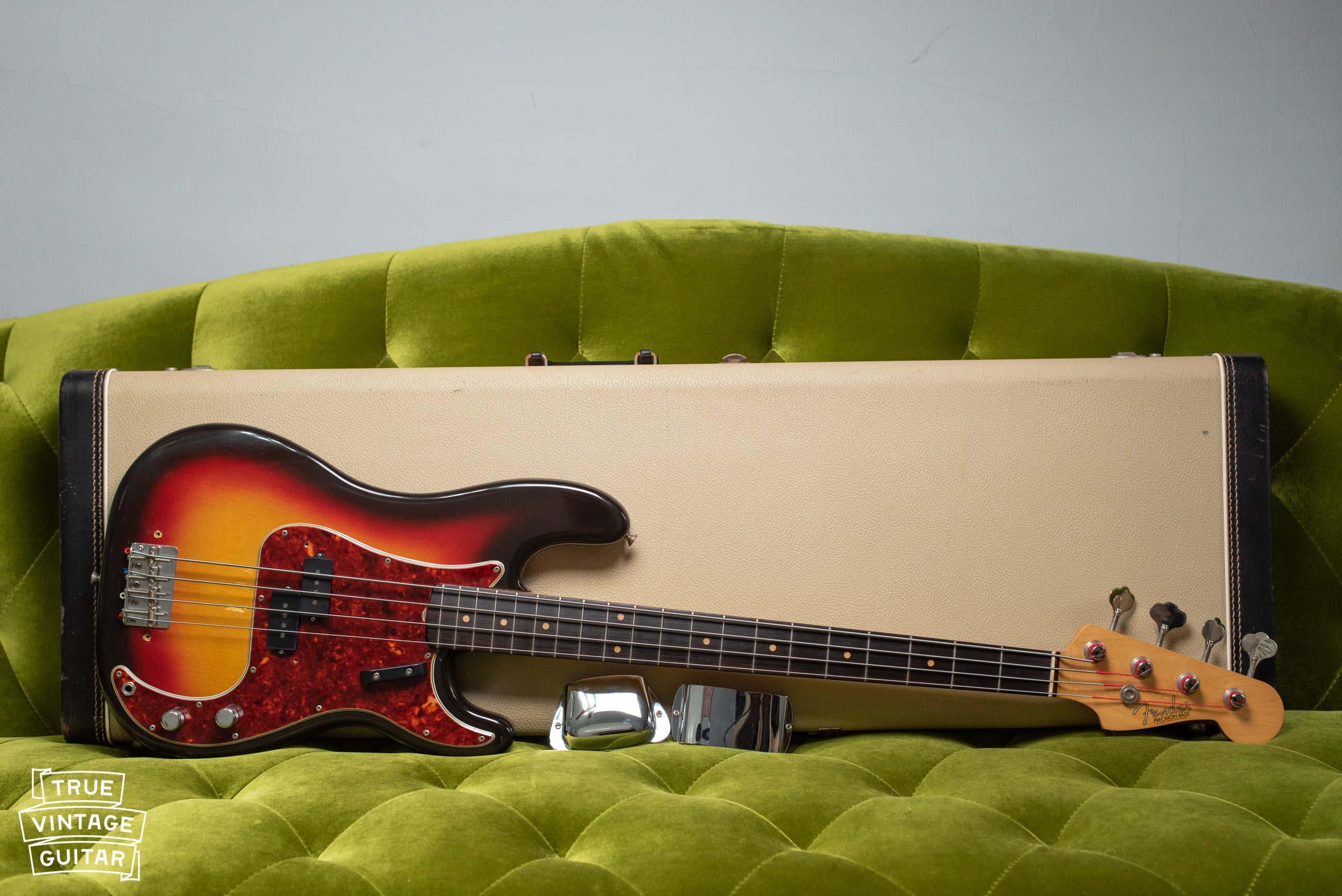 Vintage Fender bass guitar