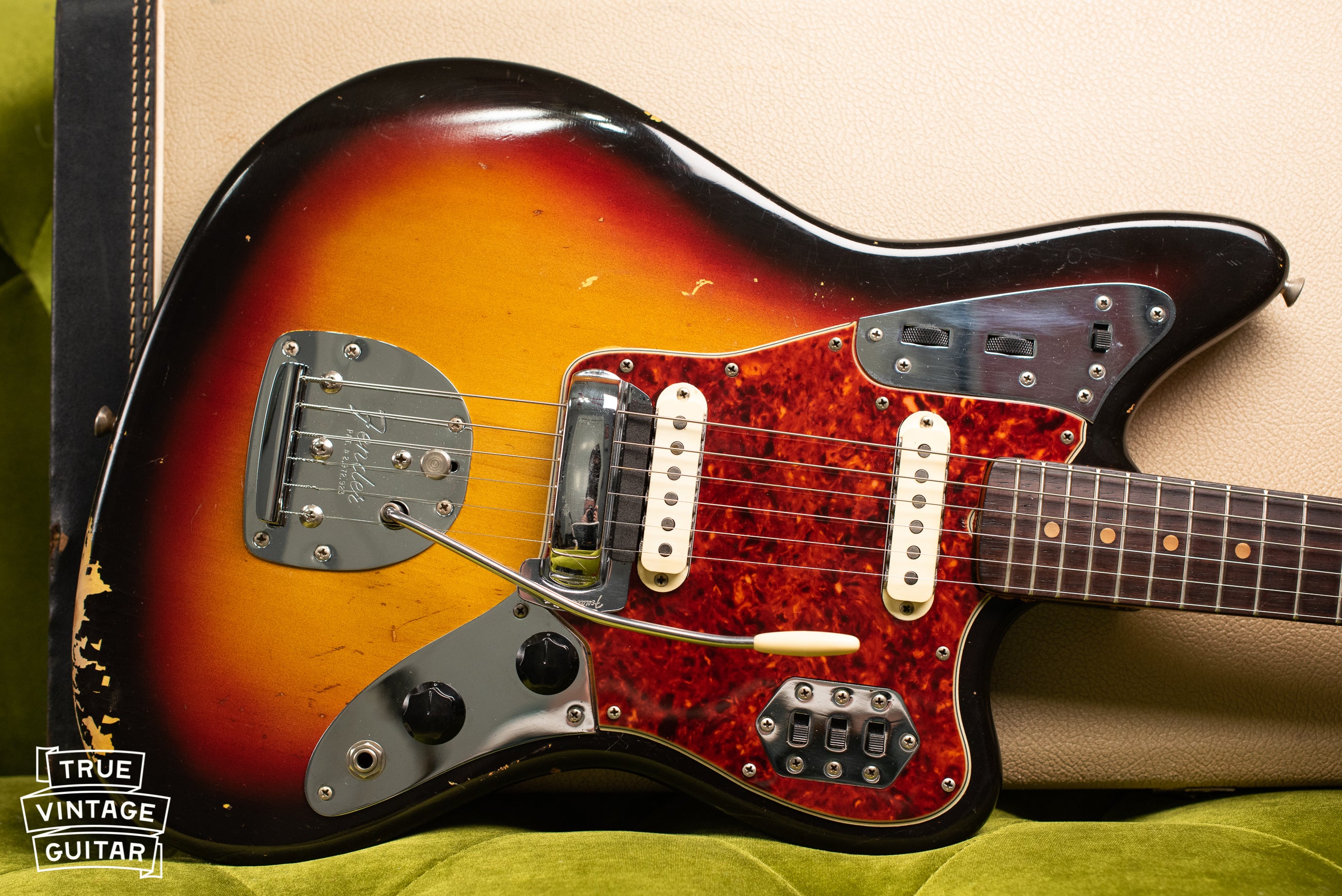 Vintage 1963 Fender Jaguar Sunburst guitar