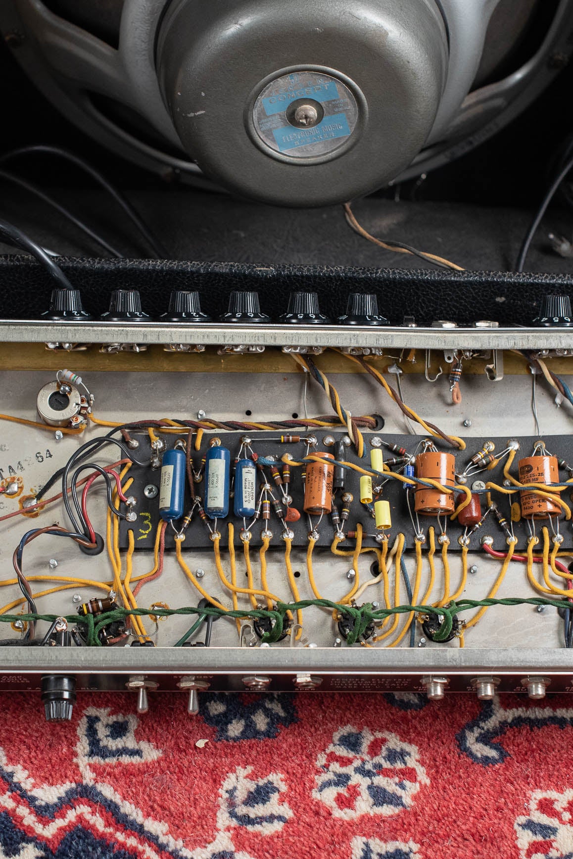 Vibroverb chassis, circuit, 1964