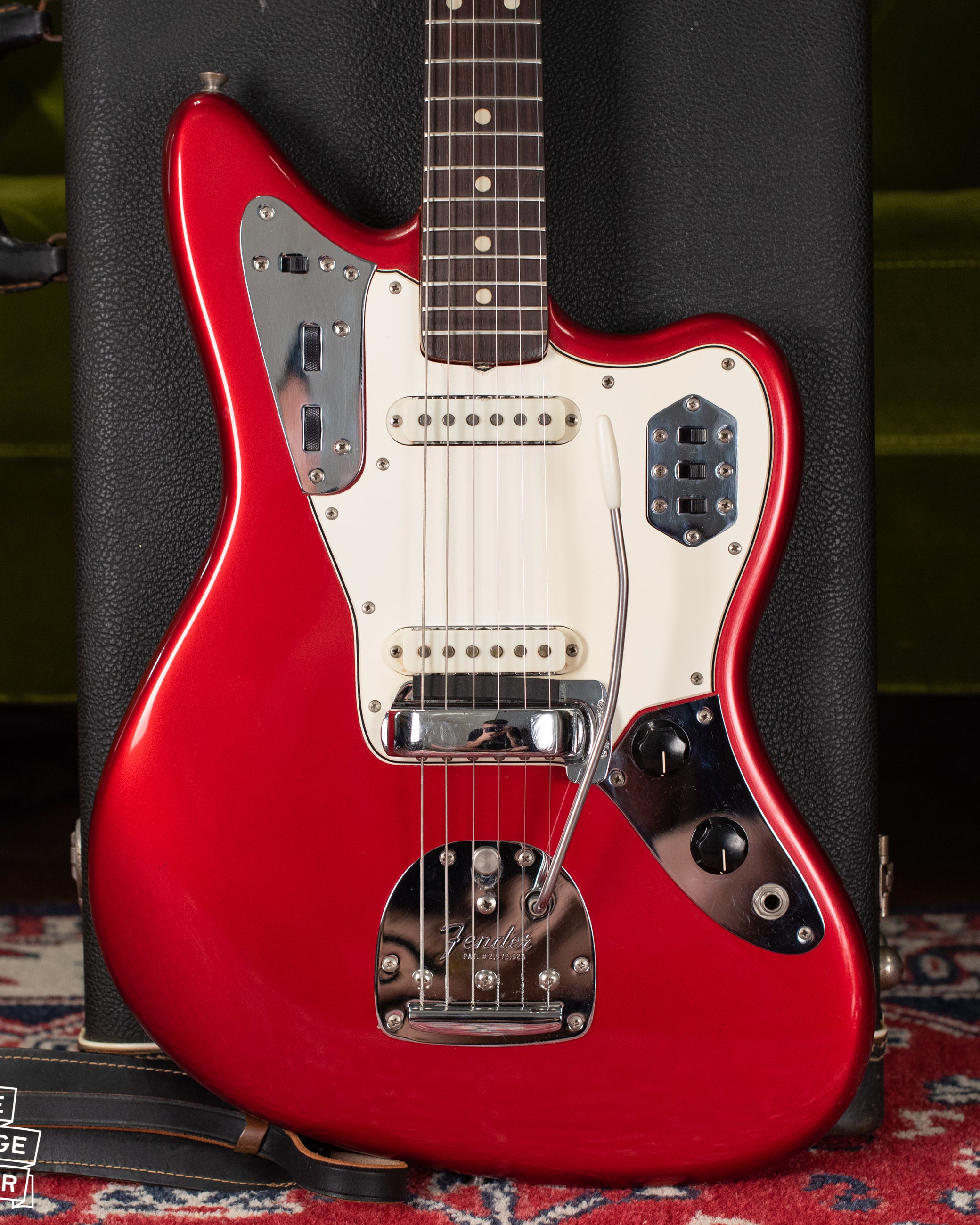 1965 Fender Jaguar Candy Apple Red Metallic guitar