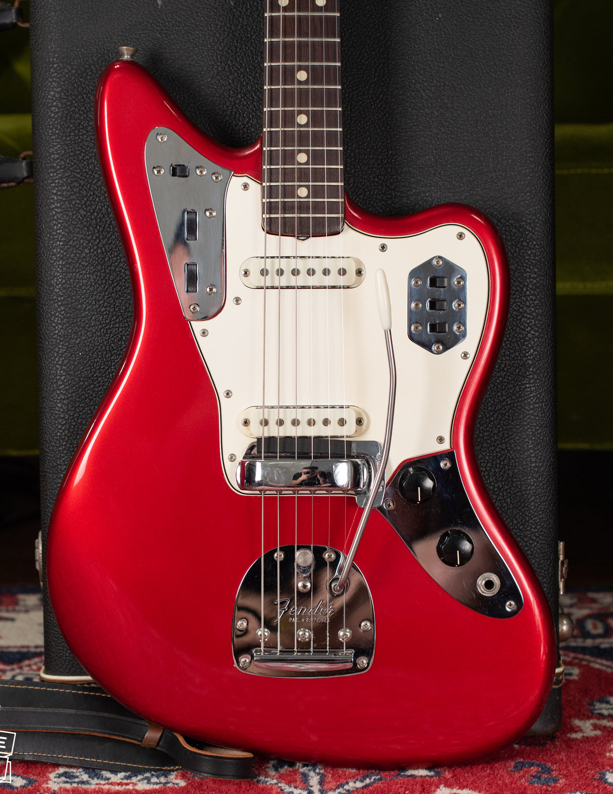 1965 Fender Jaguar Candy Apple Red Metallic guitar