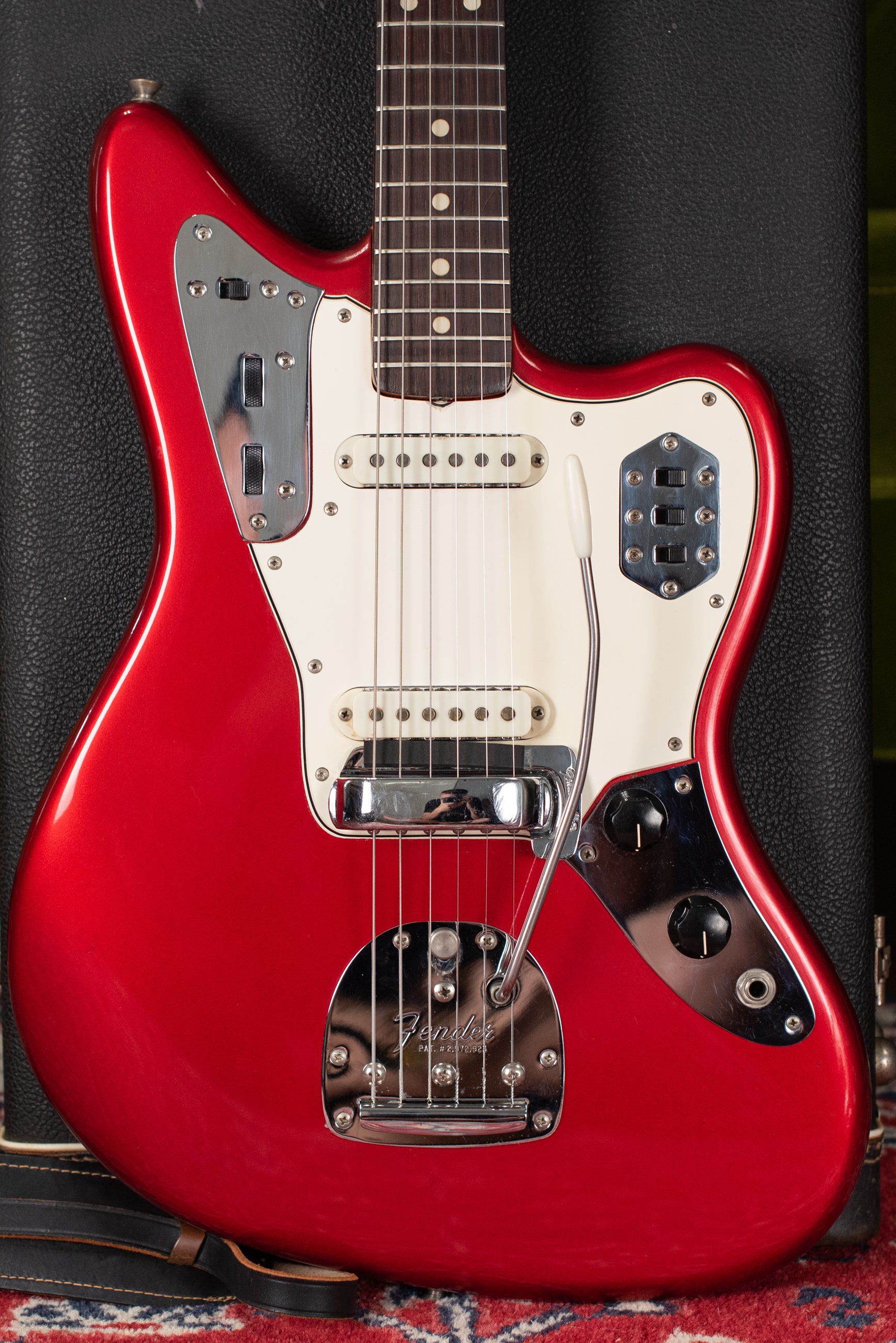 1965 Fender Jaguar Candy Apple Red Metallic guitar