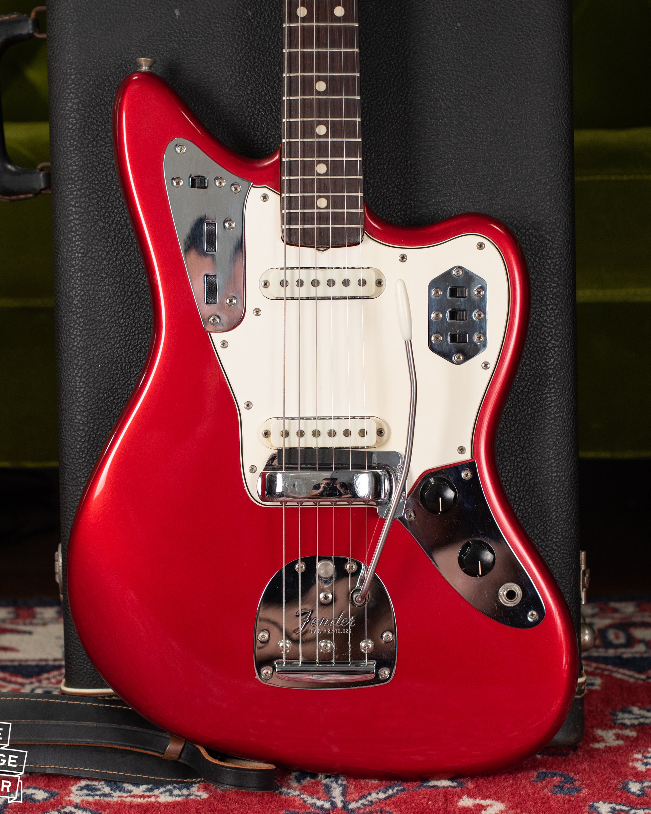 Vintage 1965 Fender Jaguar Red guitar