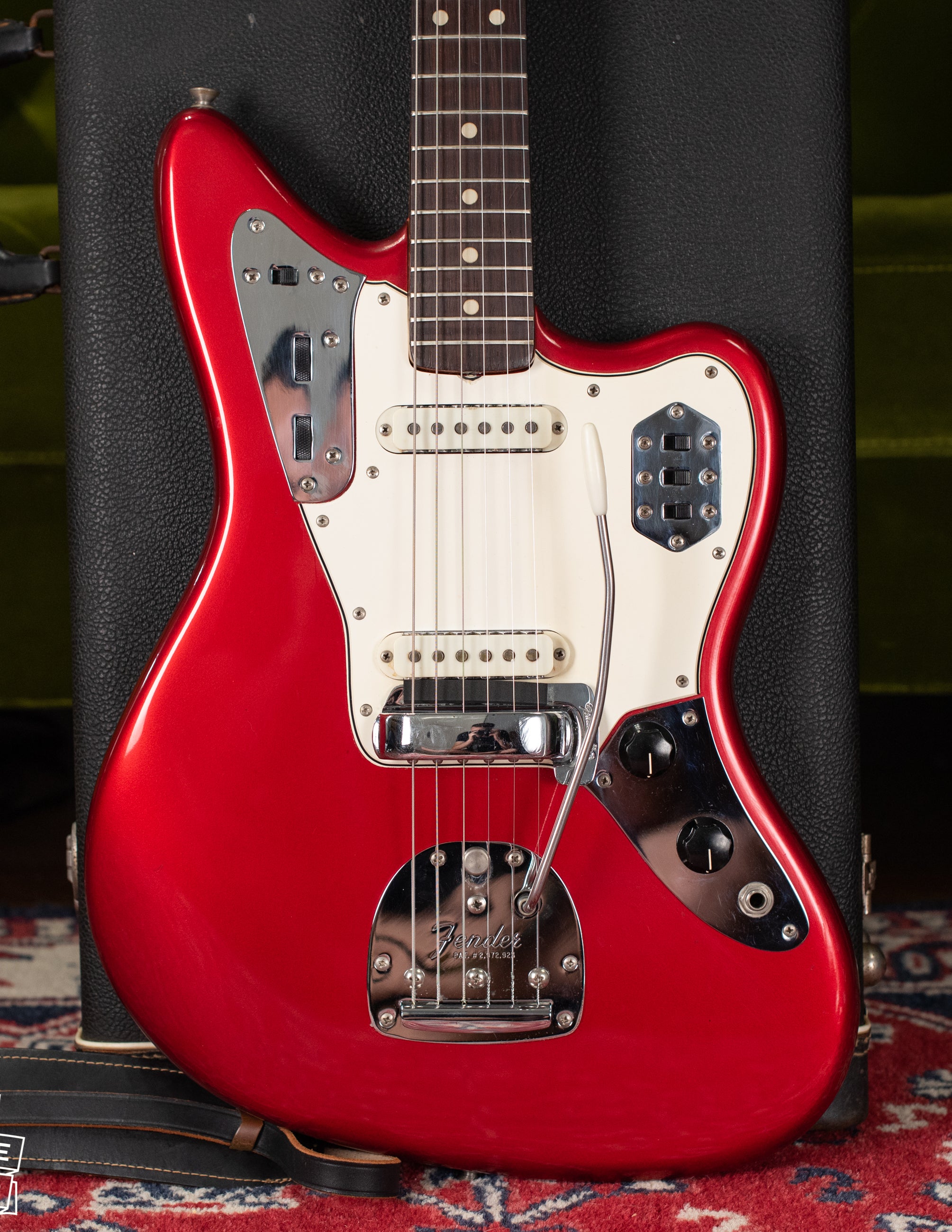 Vintage 1965 Fender Jaguar Red guitar