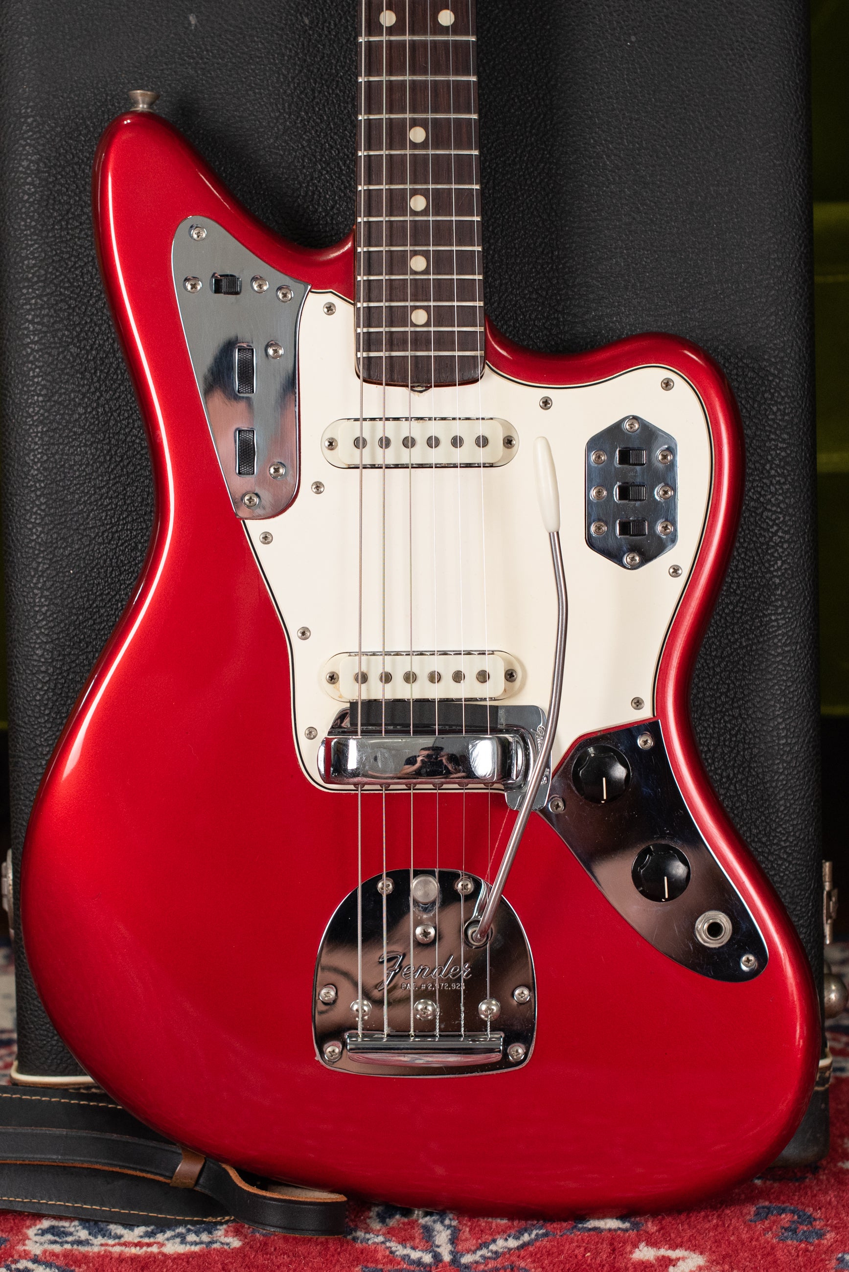 Vintage 1965 Fender Jaguar Red guitar