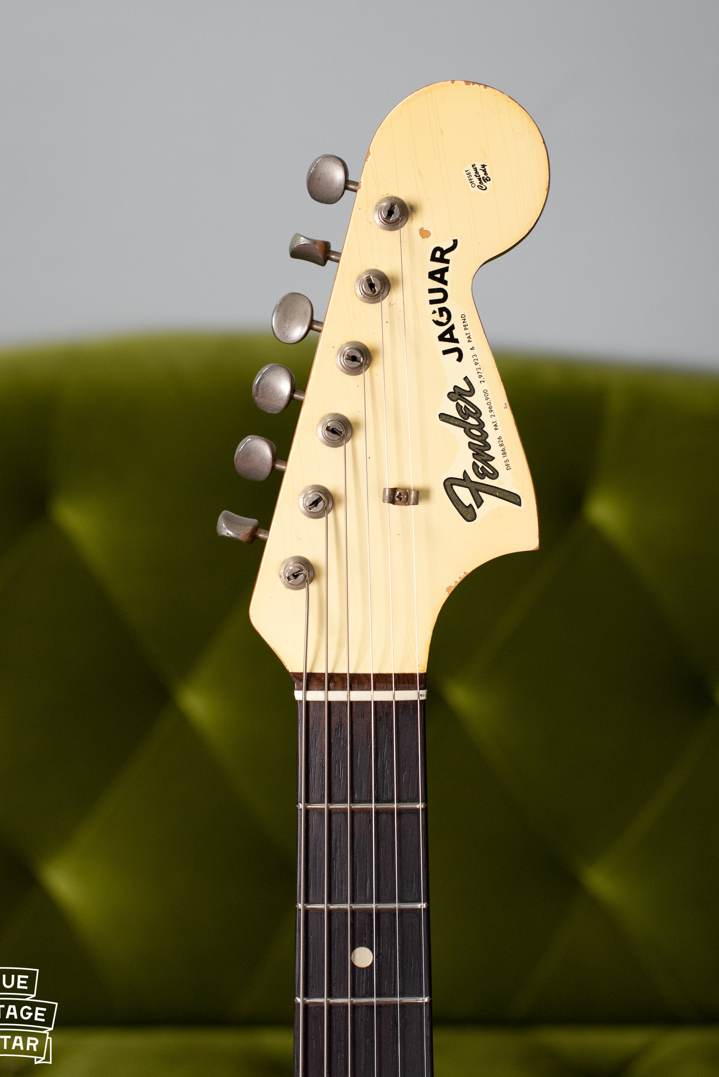Matching headstock olympic white Jaguar
