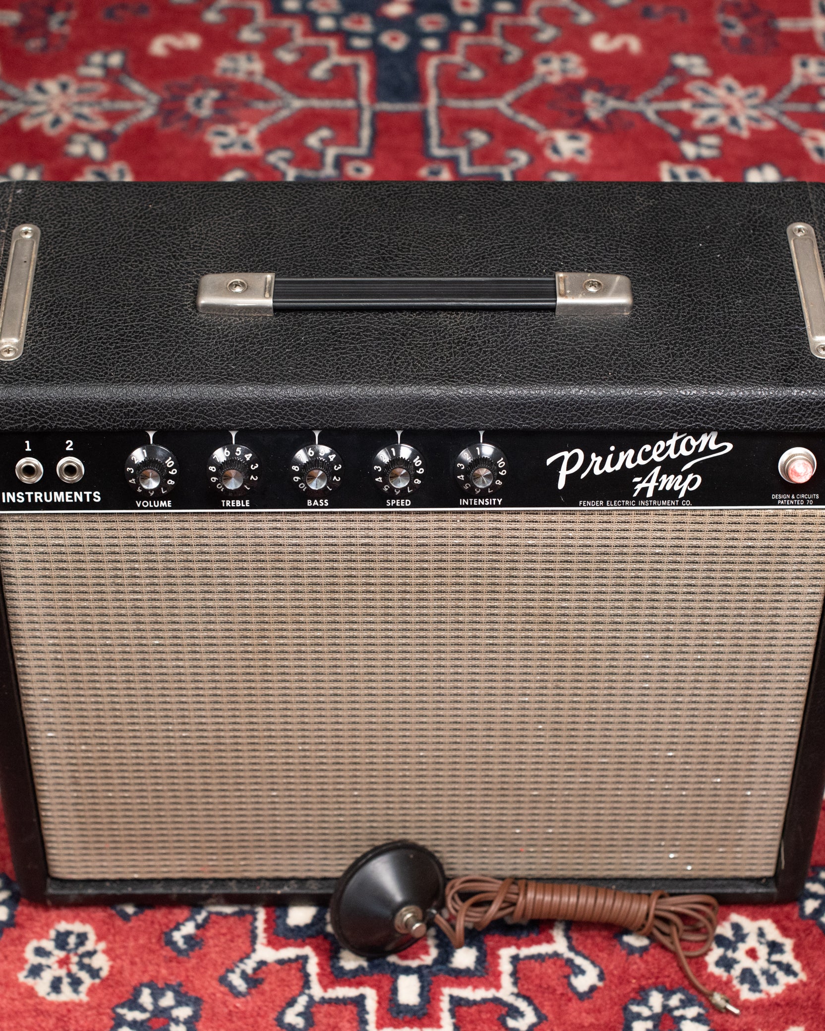 vintage Fender guitar amp black