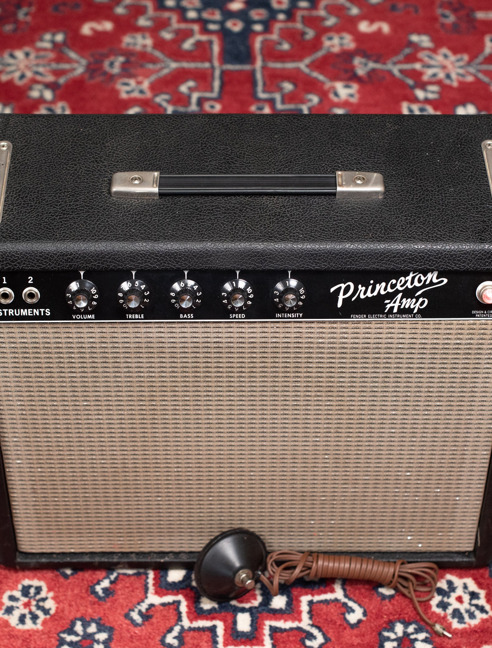 vintage Fender guitar amp black