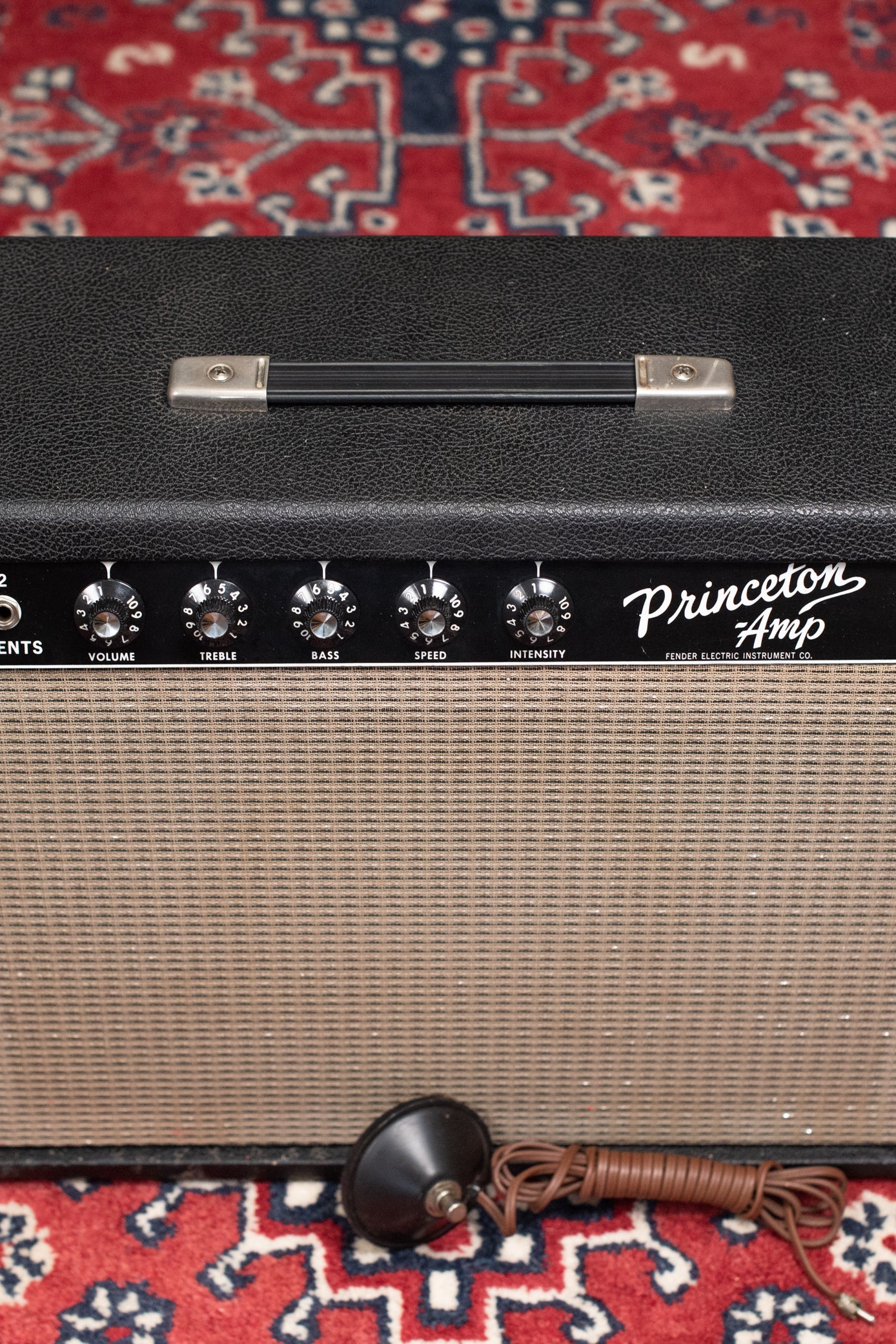 vintage Fender guitar amp black